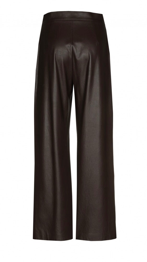 PANTALON EN FAUX CUIR CHOCO CAROLINE BISS 4591