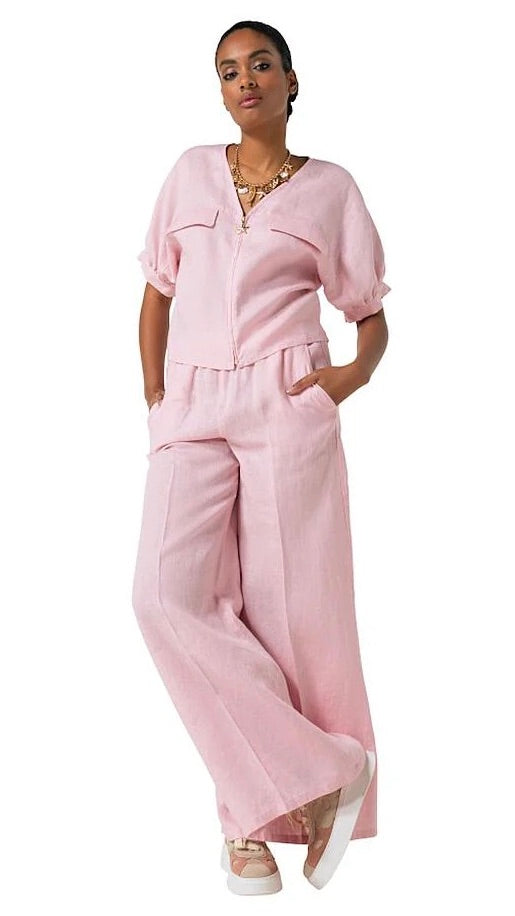 PANTALON LARGE ROSE FEMME CAROLINE BISS 3574
