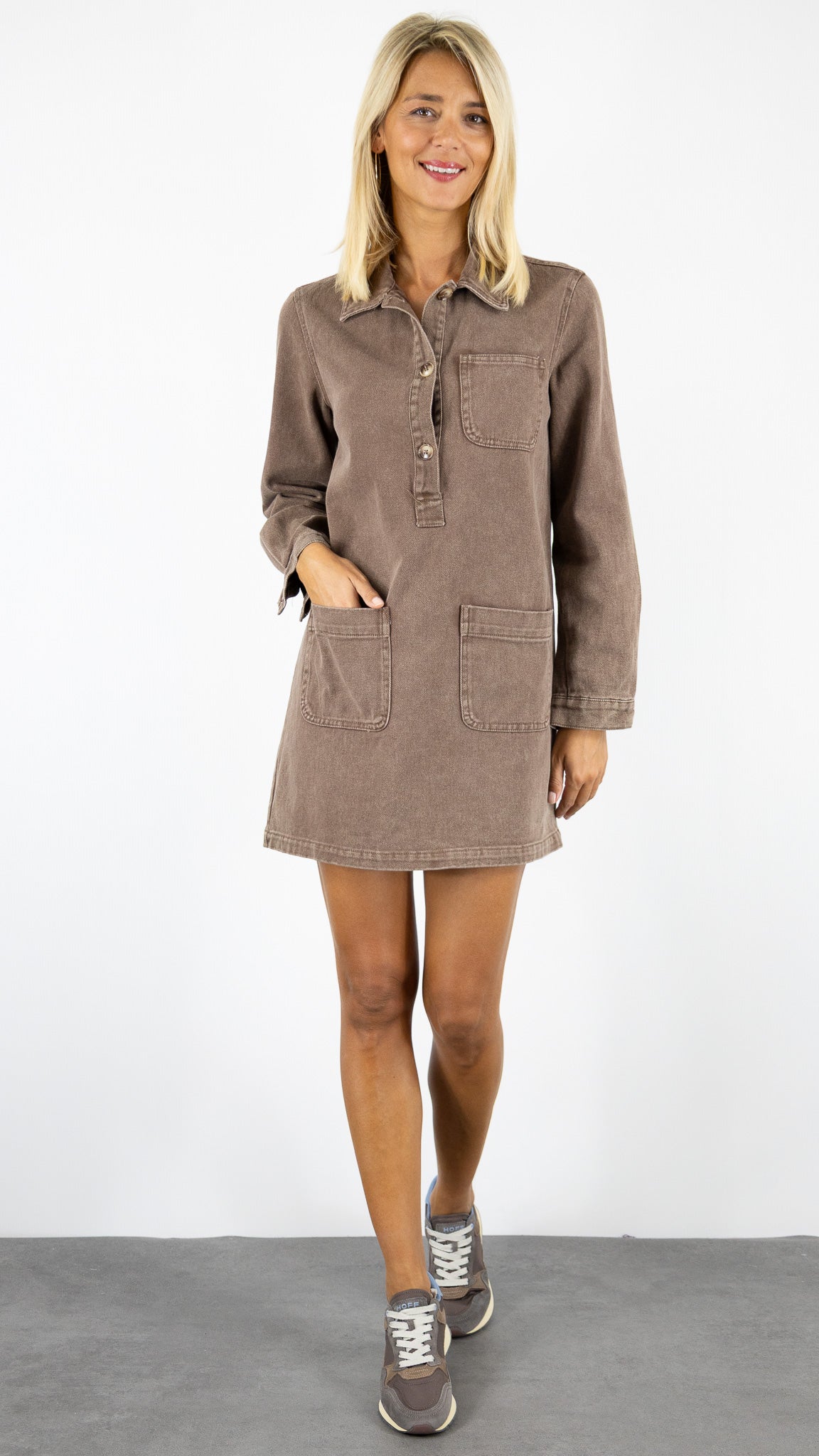 ROBE EN JEANS CHOCO FEELKOO J0759