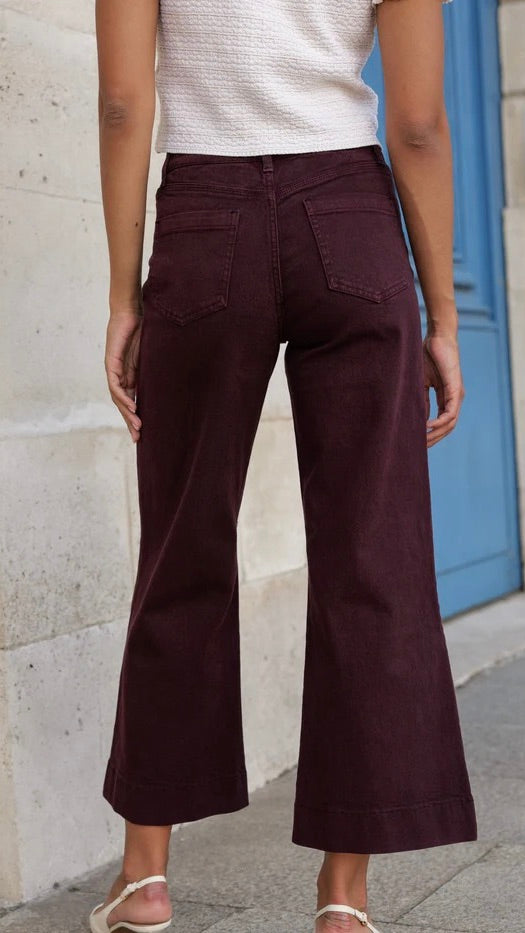 JEANS WIDE POUR FEMME ORAIJE JD435 GASPARETTE#COLOR_BORDEAUX