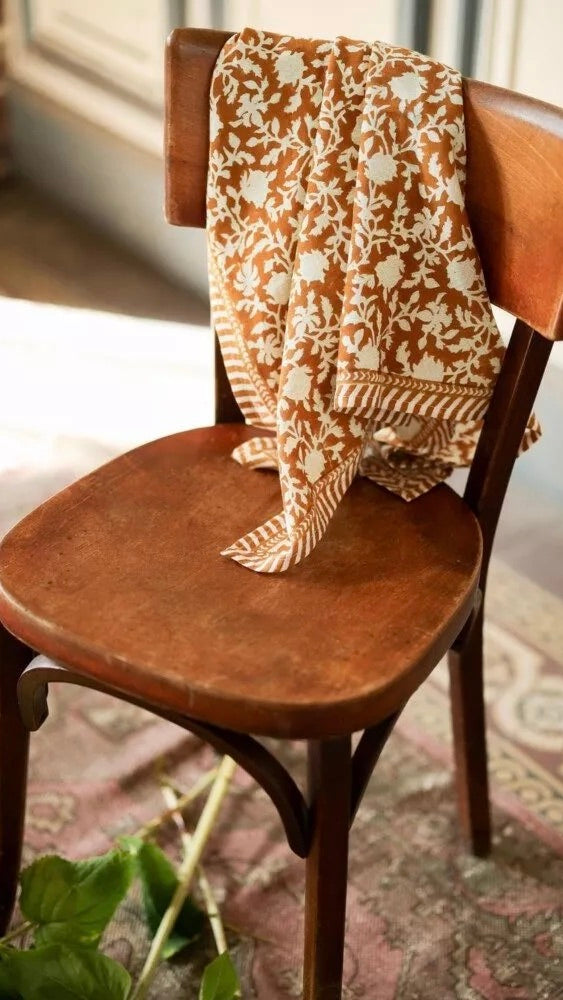 FOULARD IMPRIME EN COTON BELLEMME KATE#COLOR_CAMEL
