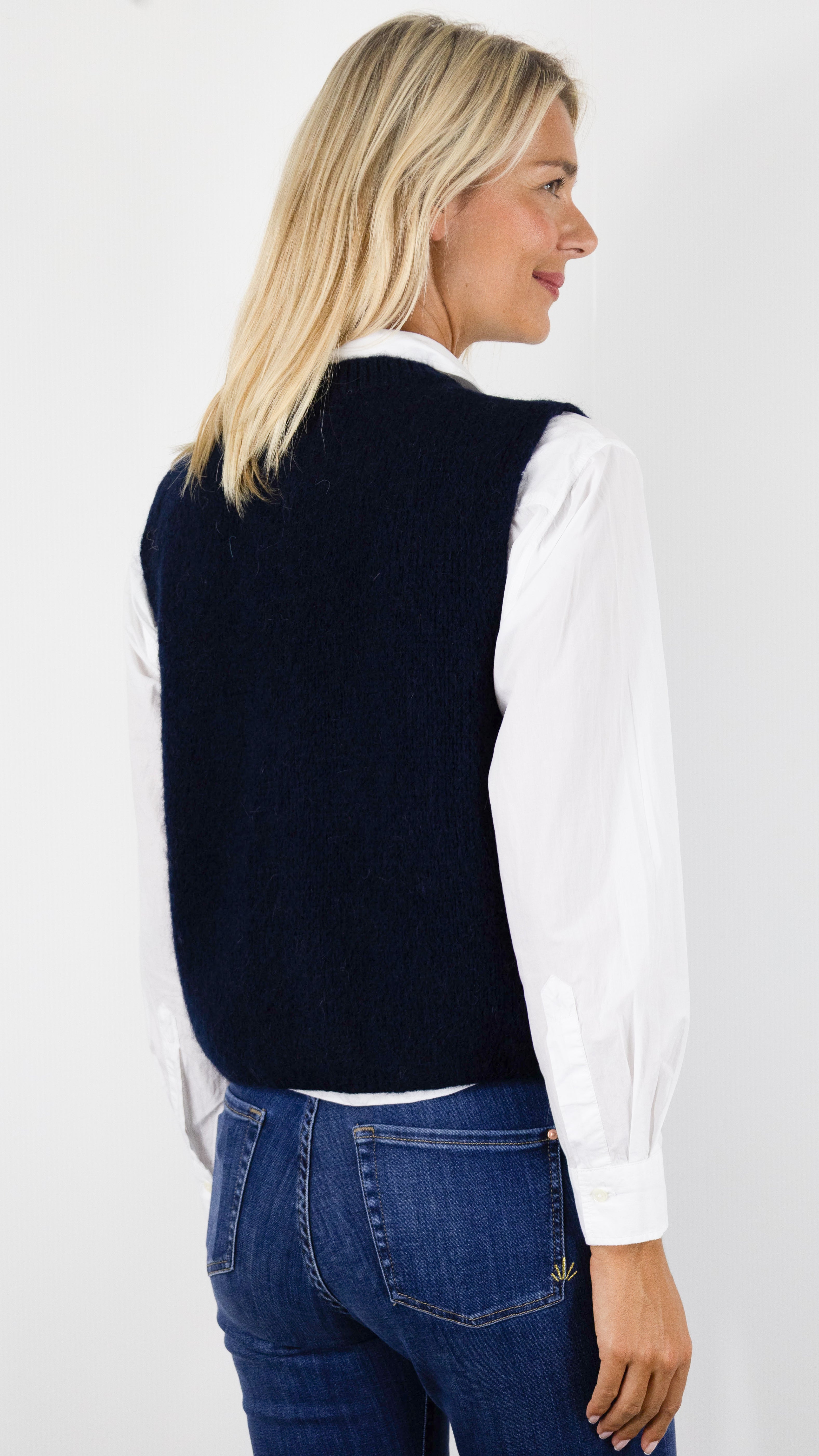 GILET SANS MANCHES EN KID MOHAIR POUR FEMME NAIS KM25069#COLOR_MARINE