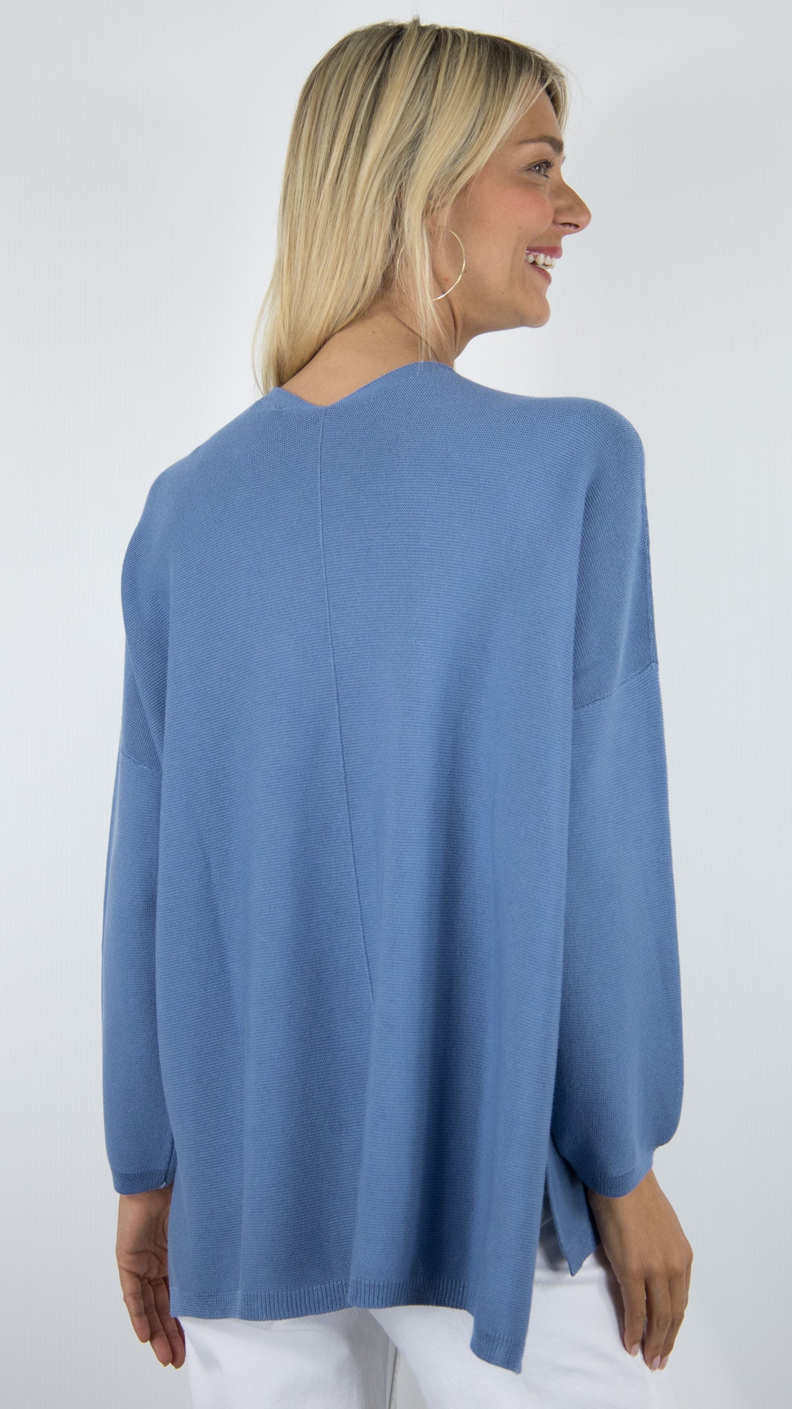 PULL COL V AMPLE POUR FEMME LAJAMAICA AN'GE #COLOR_JEAN