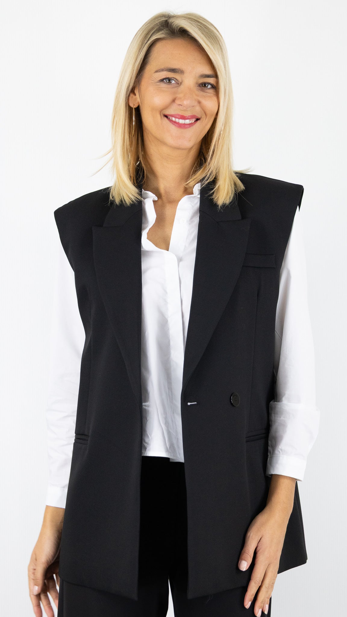 BLAZER SANS MANCHES LC23KIC IMPERIALE NOIR