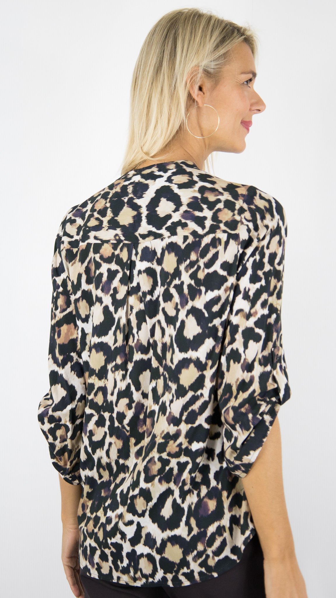 BLOUSE FLUIDE IMPRIMEE FEMME EMA BLUE'S LILI#LEOPARD BEIGE 