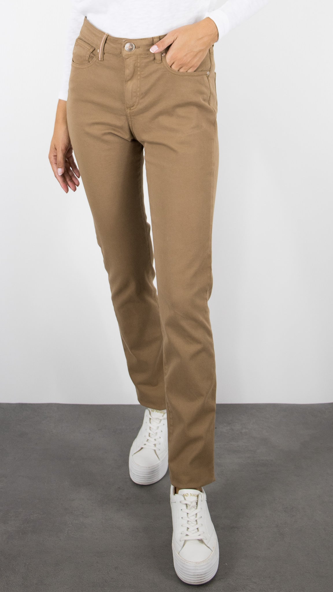 PANTALON LONG DROIT FEMME ISLOW MALO DRILL PES#COLOR_LAMA/CAMEL