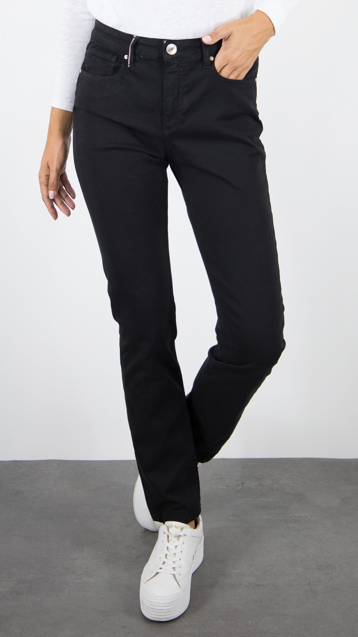 PANTALON LONG DROIT FEMME ISLOW MALO DRILL PES#COLOR_NOIR