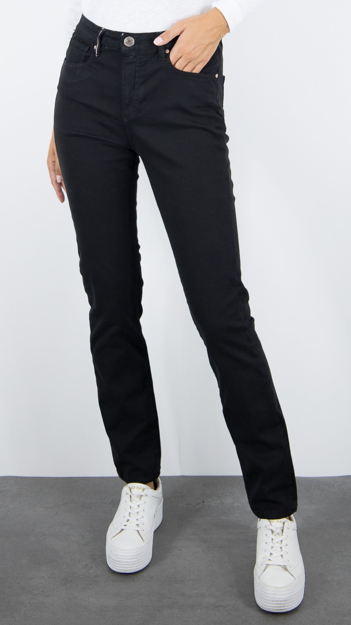 PANTALON LONG DROIT FEMME ISLOW MALO DRILL PES#COLOR_NOIR