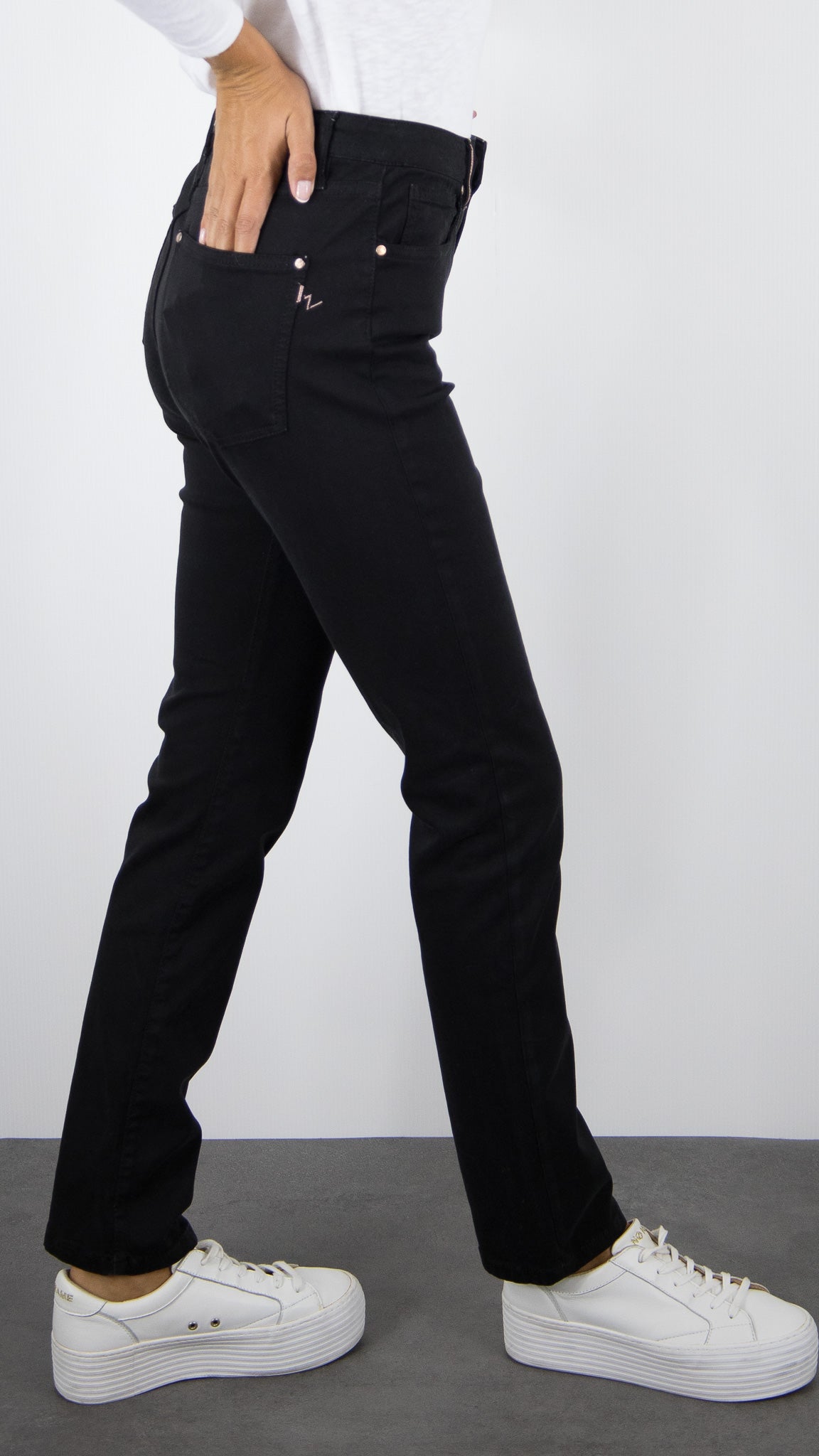PANTALON LONG DROIT FEMME ISLOW MALO DRILL PES#COLOR_NOIR