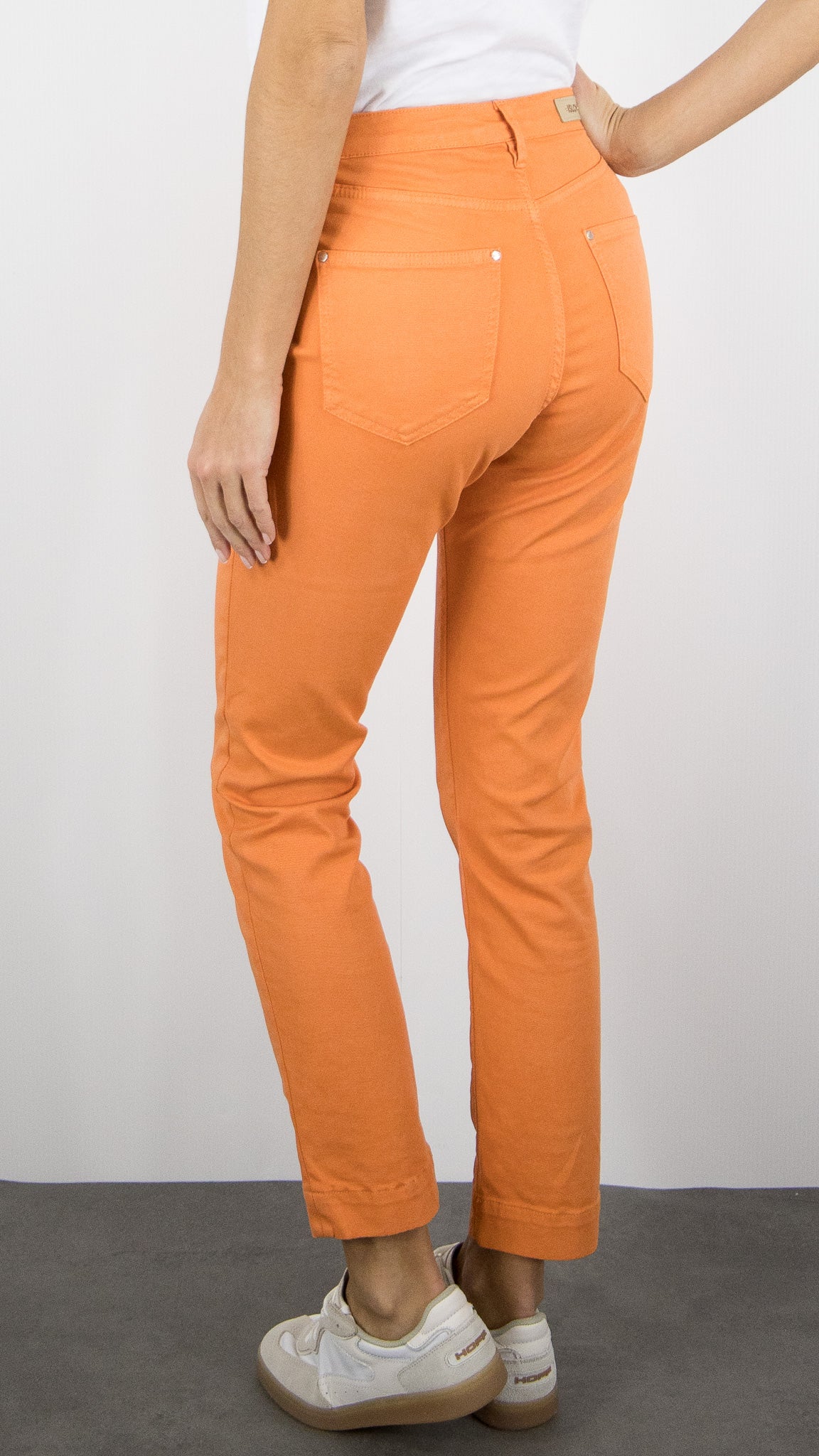 PANTALON DROIT TAILLE HAUTE ISLOW MARIN DRILL PES#COLOR_PAPAYE/ORANGE