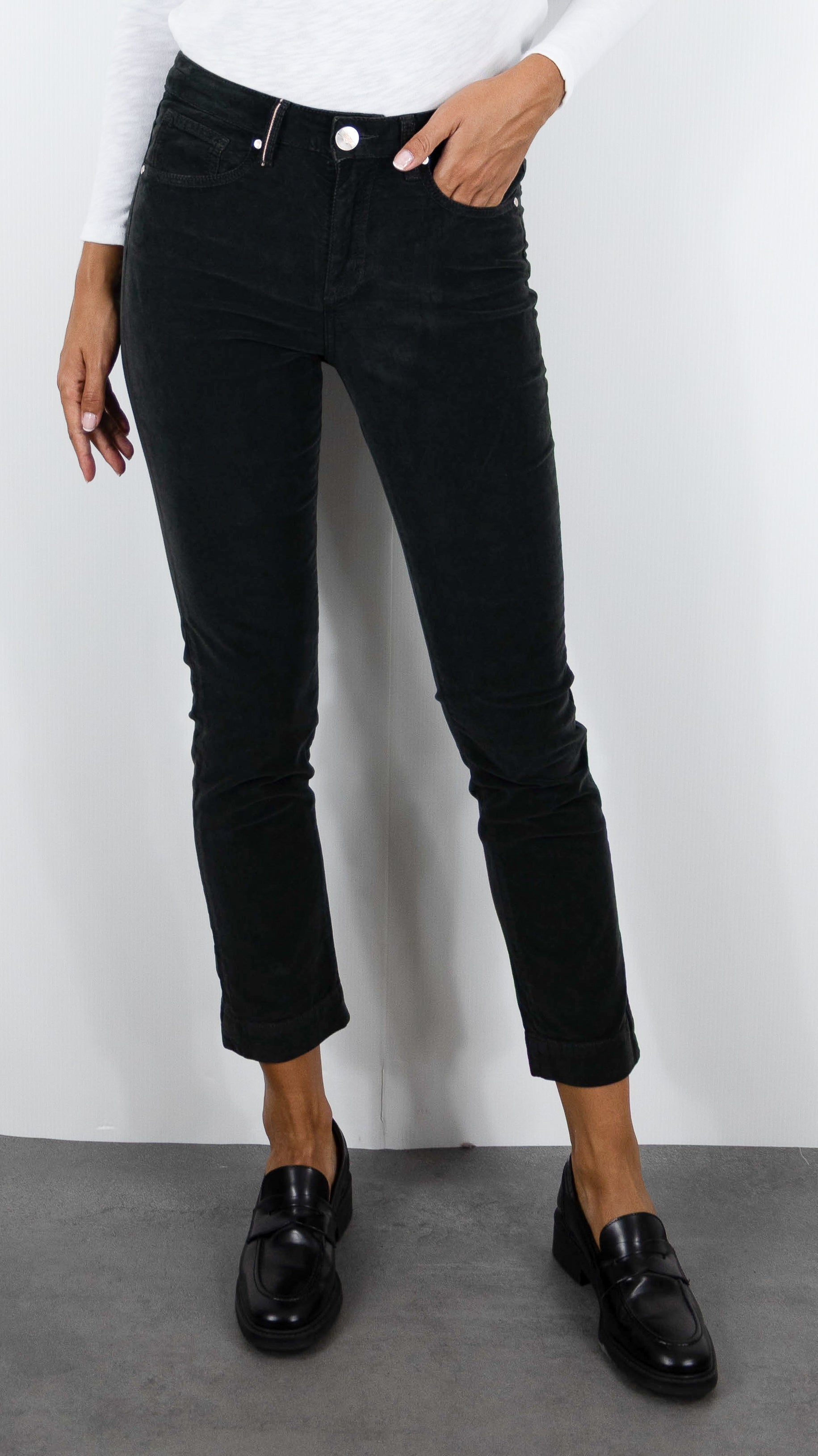 PANTALON 7/8 EN VELOURS PALATINE POUR FEMME ISLOW MARIN PALATINE CORD#COLOR_COMMANDO/KAKI