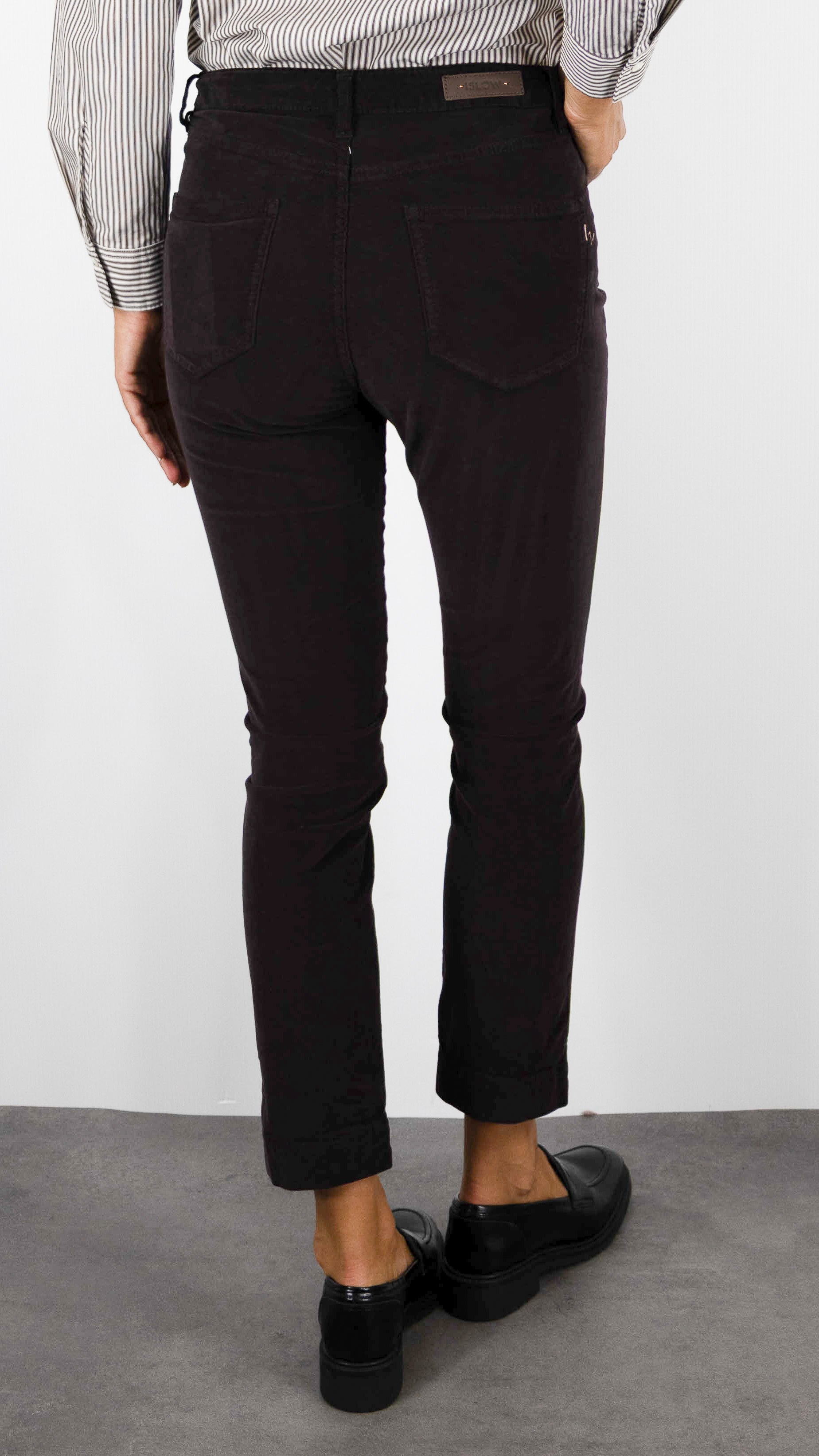 PANTALON 7/8 EN VELOURS PALATINE POUR FEMME ISLOW MARIN PALATINE CORD#COLOR_ESPRESSO/CHOCO