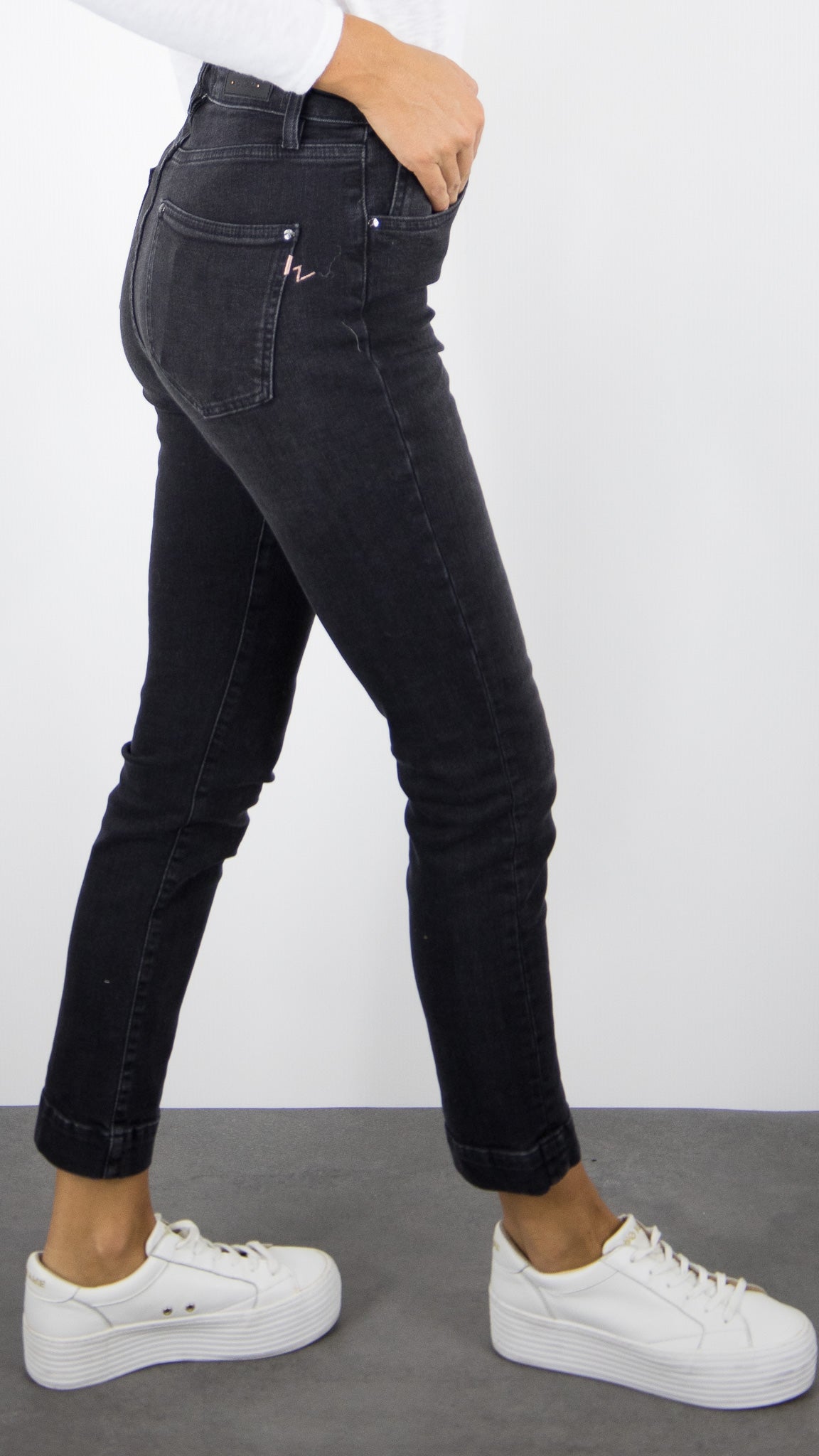 JEANS BRUT DROIT 7/8 FEMME ISLOW MARIN RECYCLED BLACK