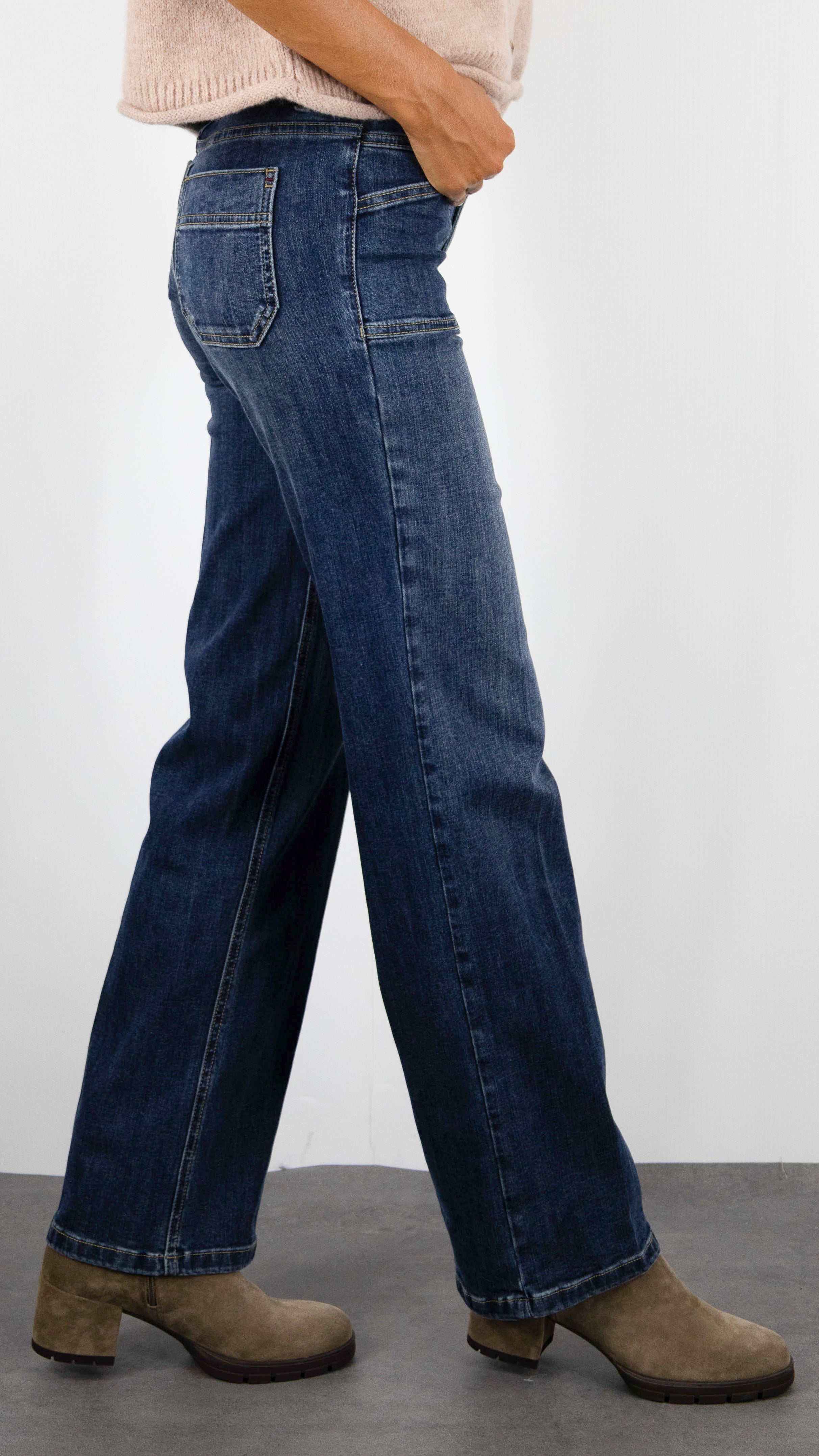 JEANS FLARE POUR FEMME JANE BLUE MENILMONTANT ALABAMA NEW JERSEY WASH