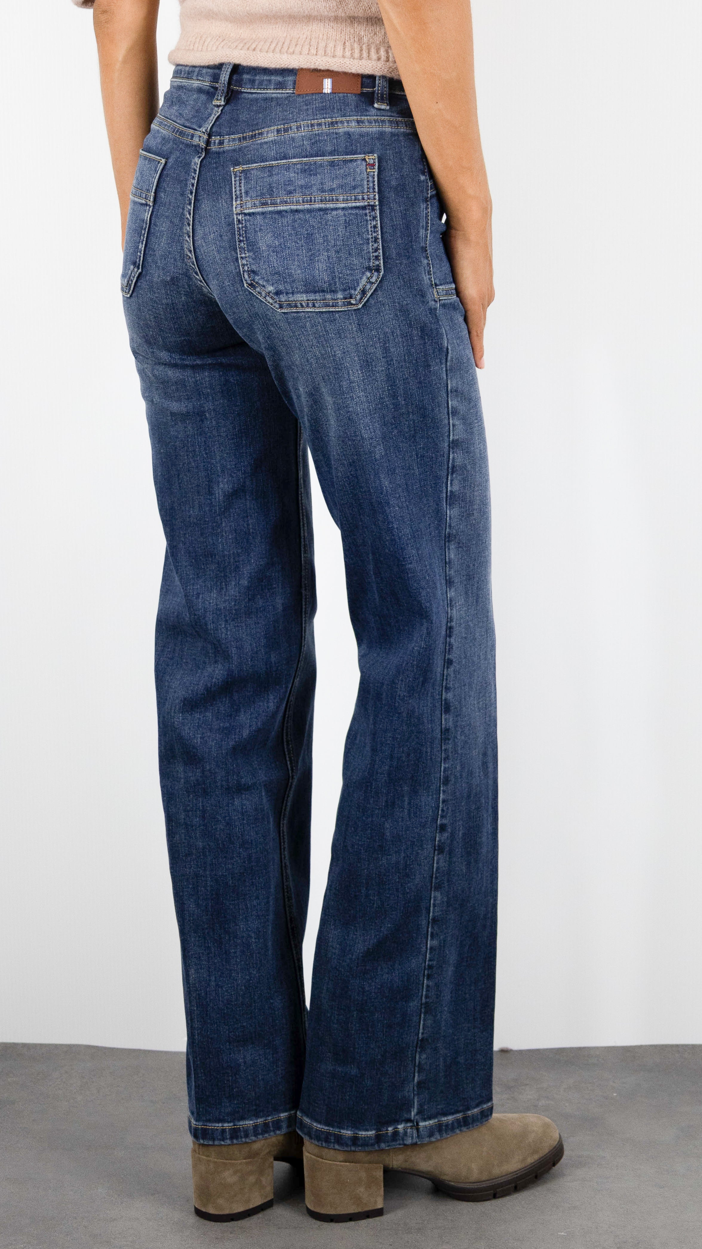 JEANS FLARE POUR FEMME JANE BLUE MENILMONTANT ALABAMA NEW JERSEY WASH