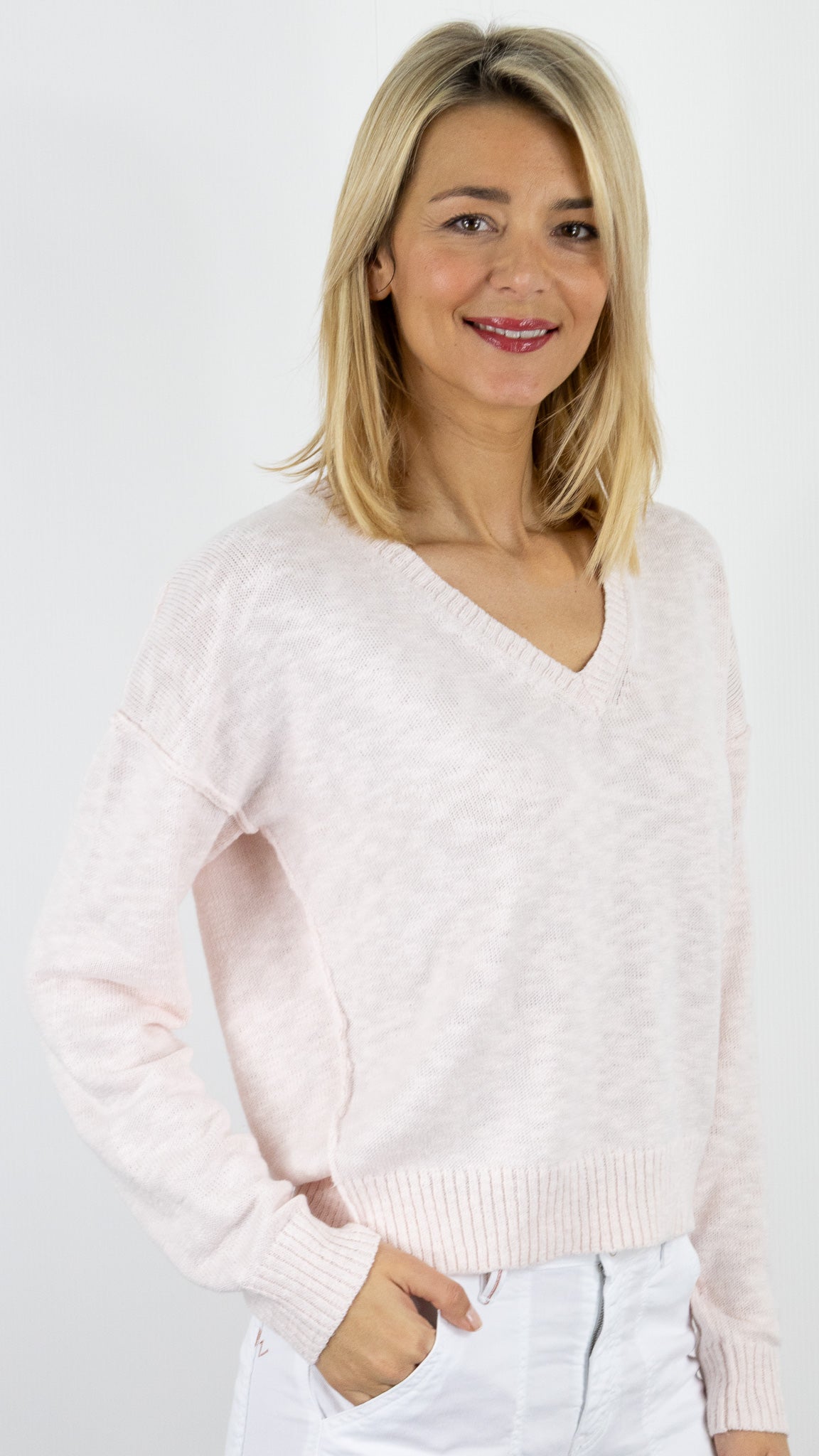 PULL BOUCLETTE COL V FEMME HARTFORD MIRISA#COLOR_03/NUDE