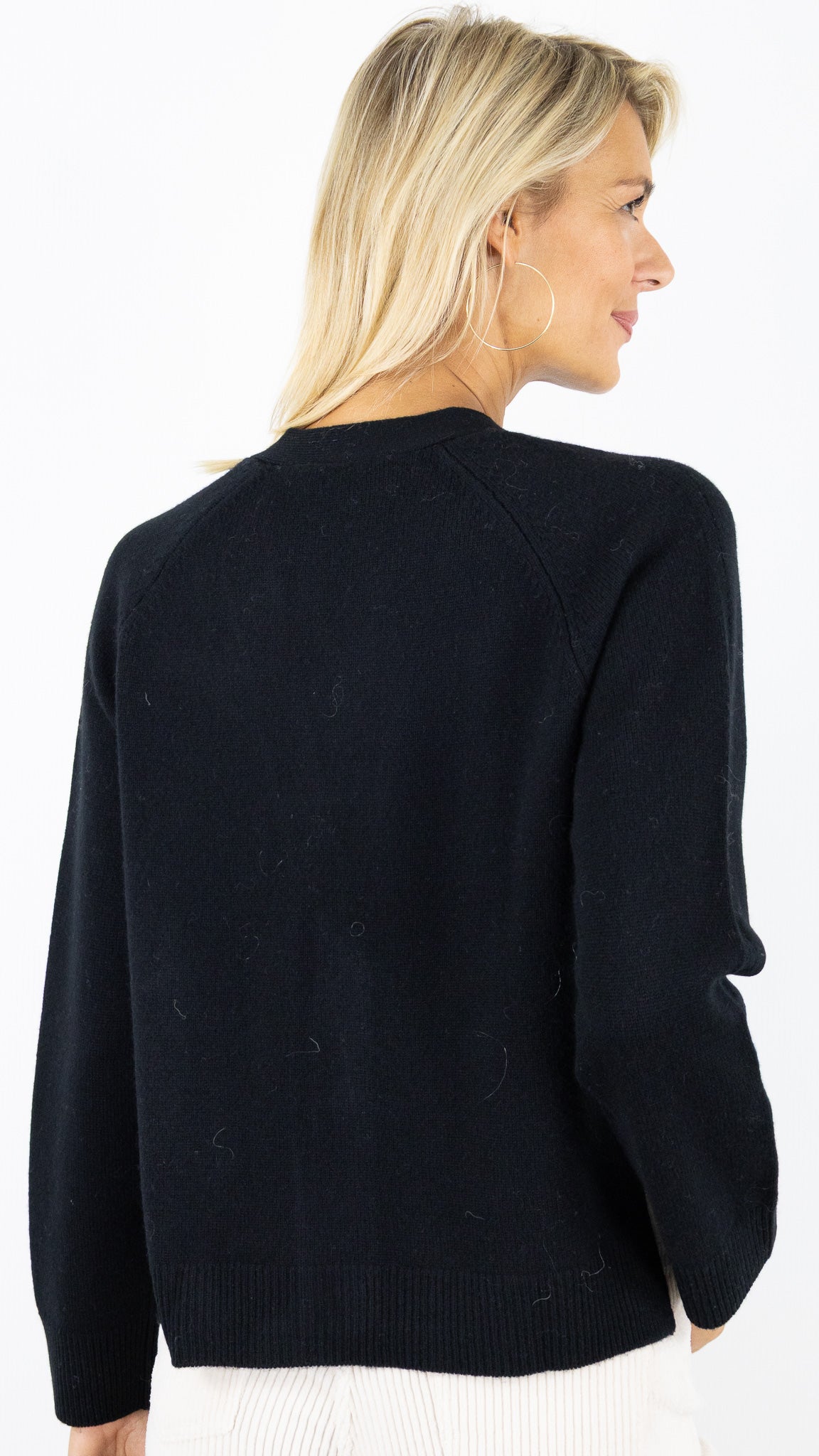GILET V EN LAINE POUR FEMME MAUD ET SACHA MJF041W #COLOR_21060/BLACK