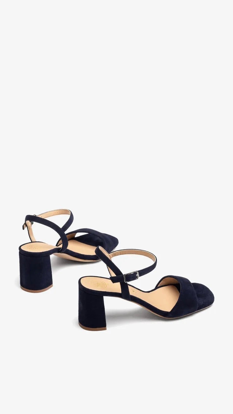 SANDALES BOUTS CARRES EN VELOURS OCEAN MARINE UNISA MORATY 26 KS 