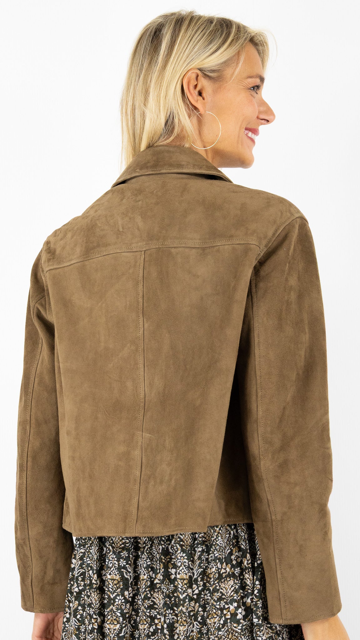 VESTE EN CHEVRE CAMEL POUR FEMME PABLO NALANI 