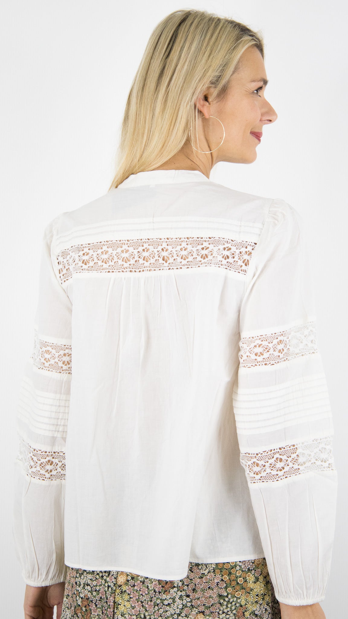 BLOUSE AMPLE EN DENTELLE 100% COTON BA&SH MIAMI#COLOR
_ECRU