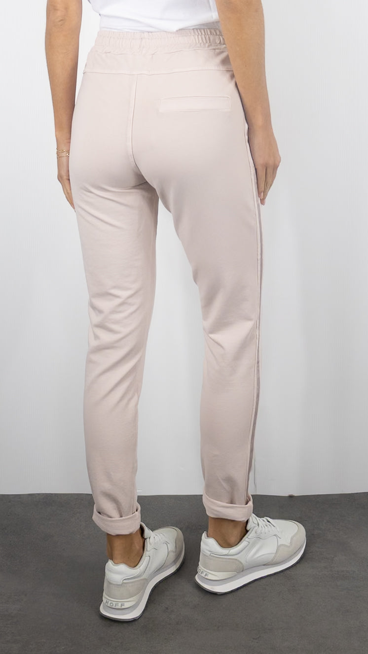 JOGGING STUDIO PARISIEN BANDES EN COTON FEMME 822739#COLOR_ROSA/ROSE PALE