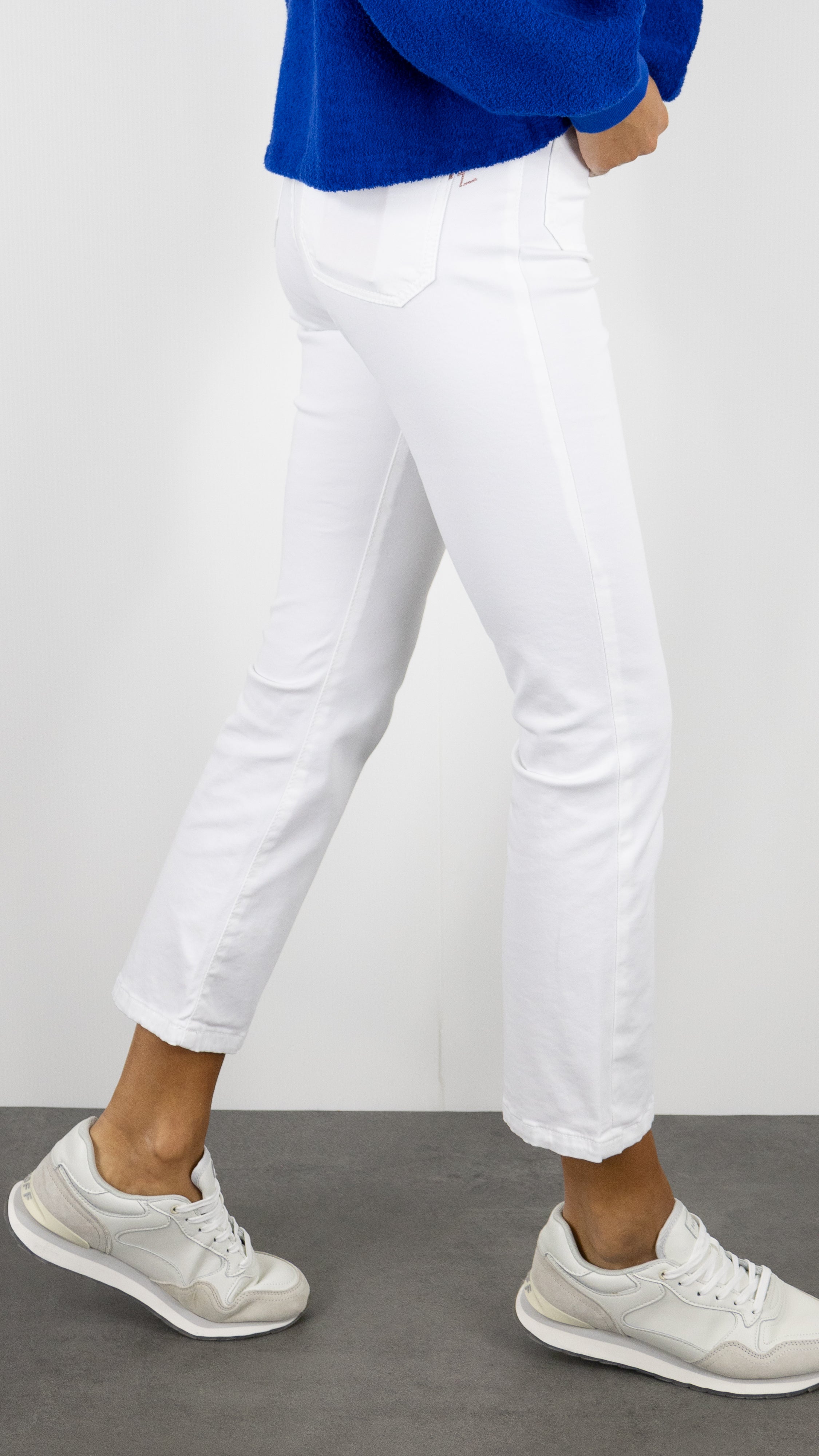 PANTALON EVASE 7/8 OLIVIA DRILL PES ISLOW#COLOR_BLANC