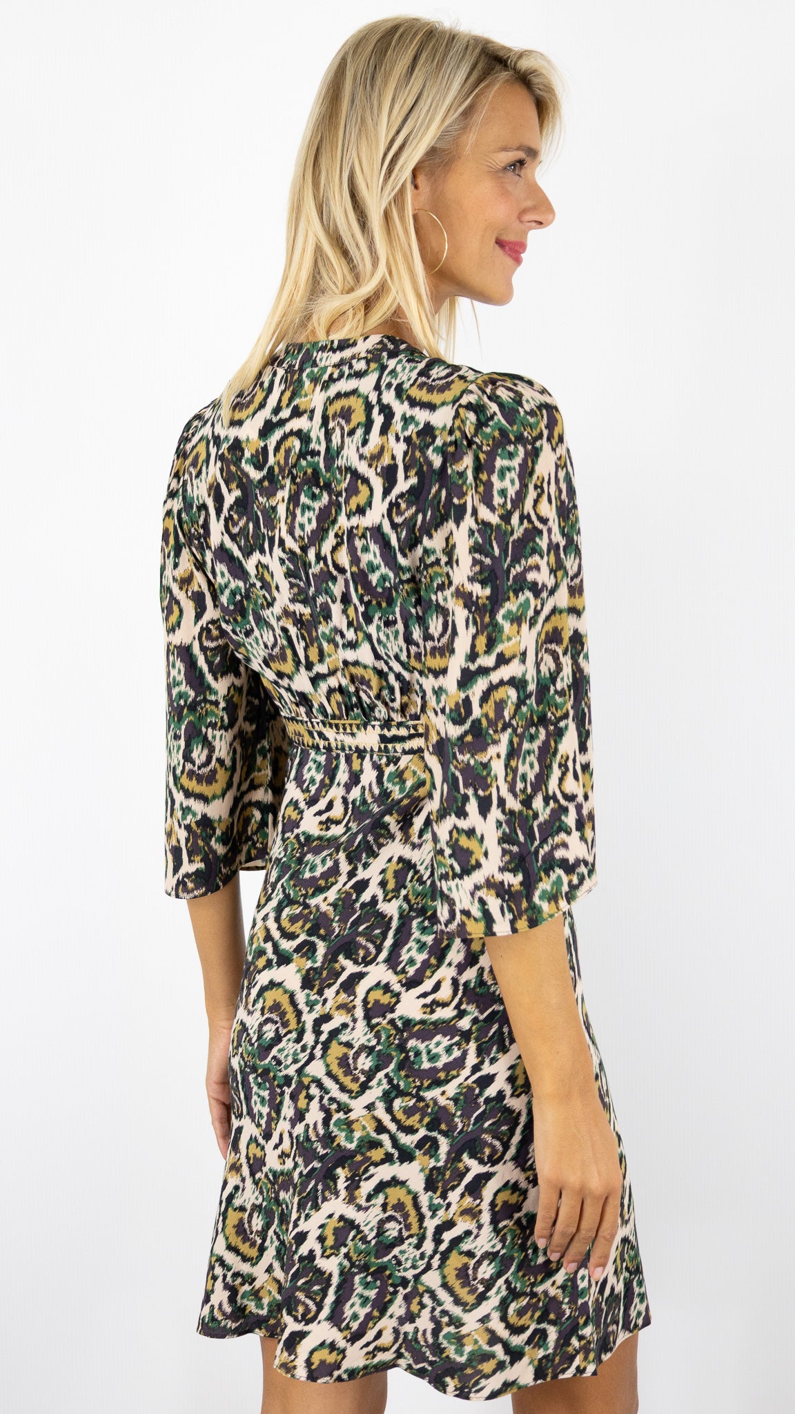 ROBE COURTE IMPRIMEE FLUIDE BA&SH ONIA