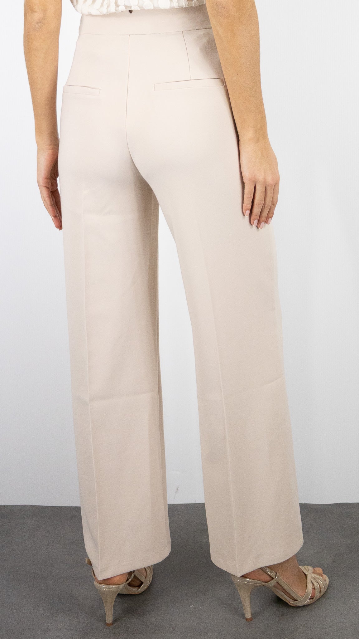 PANTALON HABILLE LARGE LULUMARY LIGHT BEIGE P934