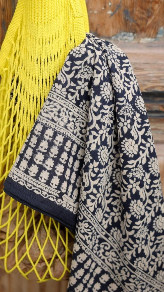 FOULARD IMPRIME FLORAUX EN COTON BELLEMME PENNY#COLOR_ENCRE