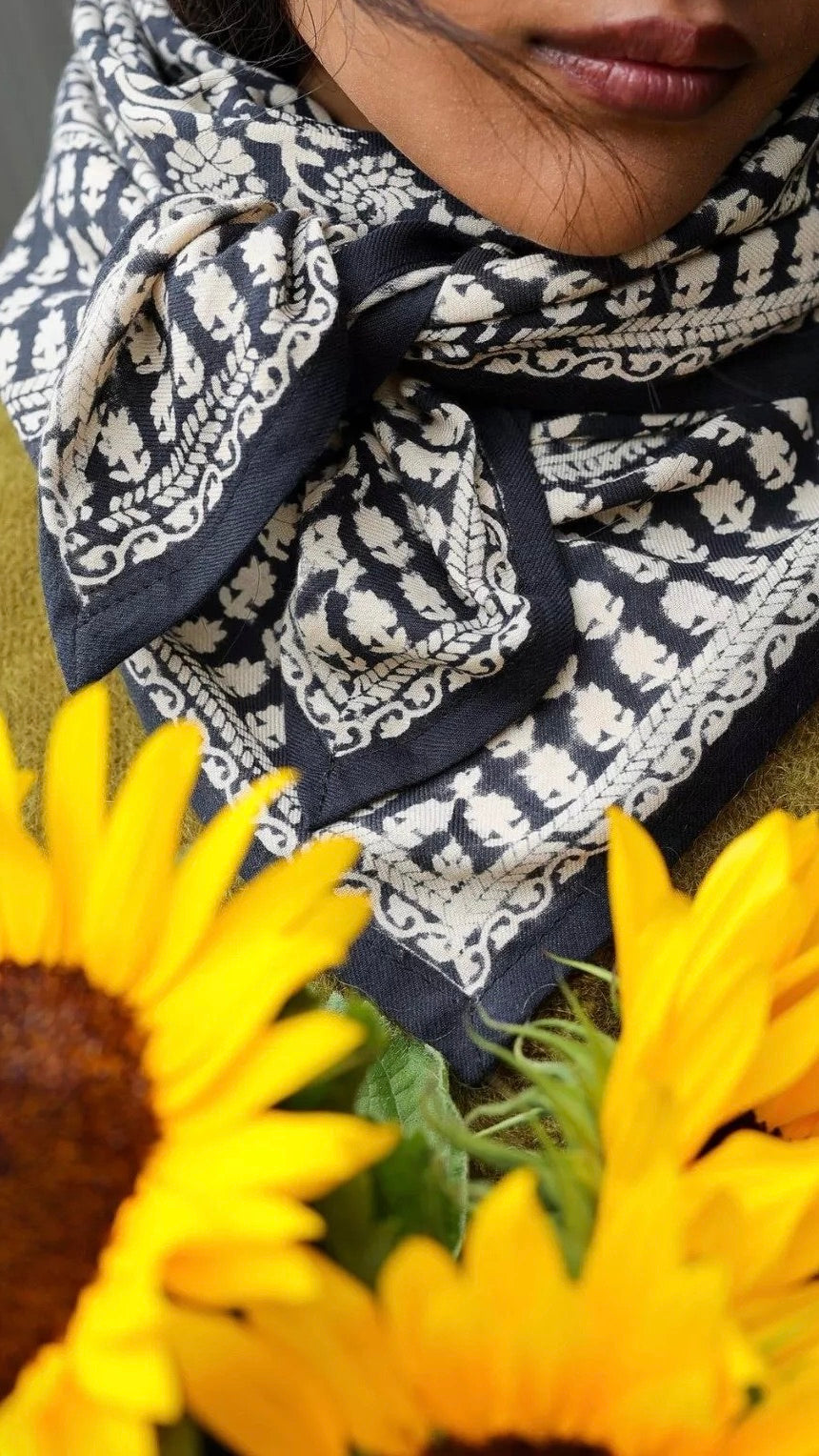 FOULARD IMPRIME 100% COTON BELLEMME PENNY ENCRE