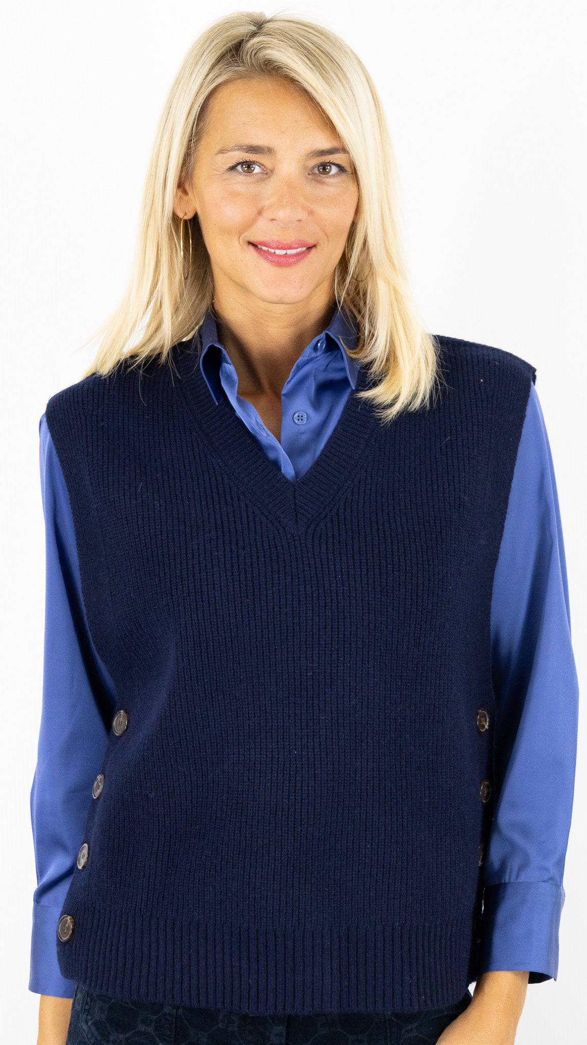 PULL SANS MANCHES MARINE FEMME GERARD DAREL EVITA