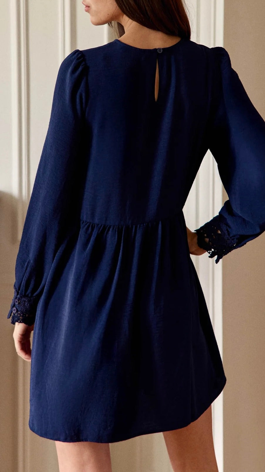 ROBE COURTE BRODEE MARINE LA PETITE ETOILE RIEL 