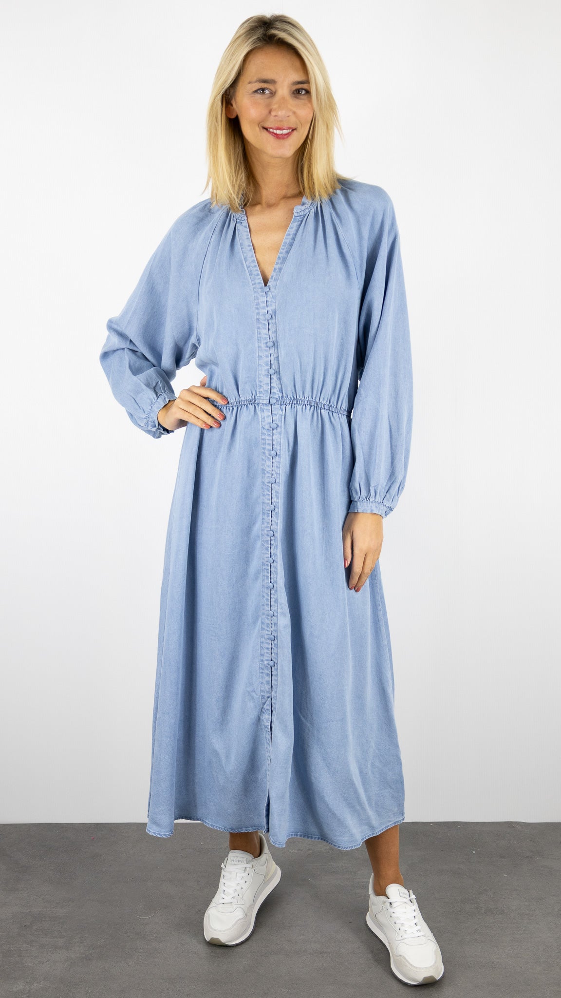 ROBE MIDI EN DENIM LA PETITE ETOILE ROSITA 