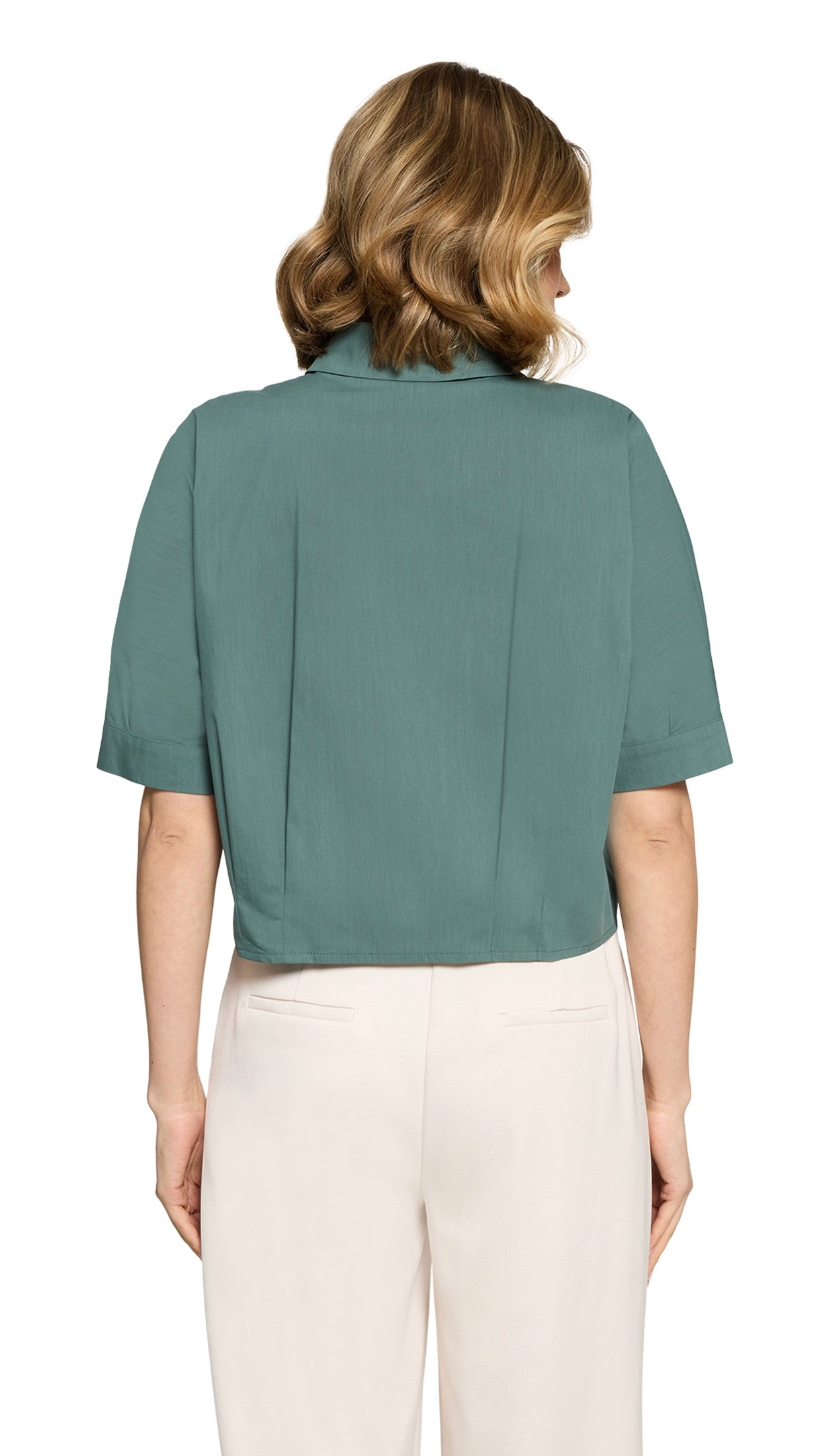 CHEMISE COURTE EN COTON VERTE FEMME ROBE LEGERE 6764/4059