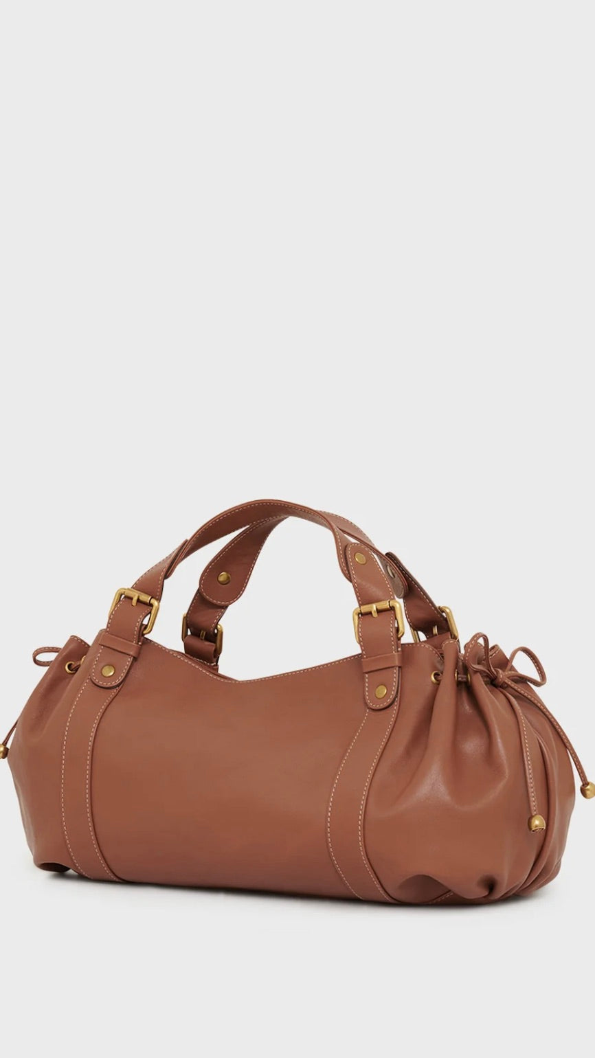 SAC A MAIN EN CUIR CAMEL  GERARD DAREL 24H 