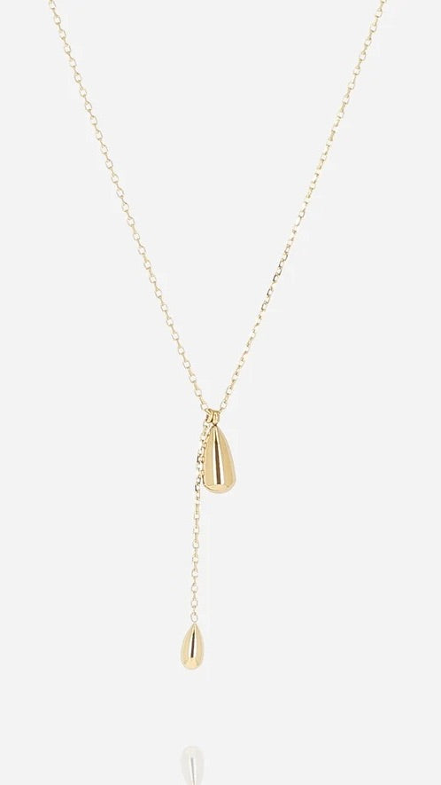 COLLIER CASCADE EN ACIER CHIRURGICAL DORE ZAG SALVO 
