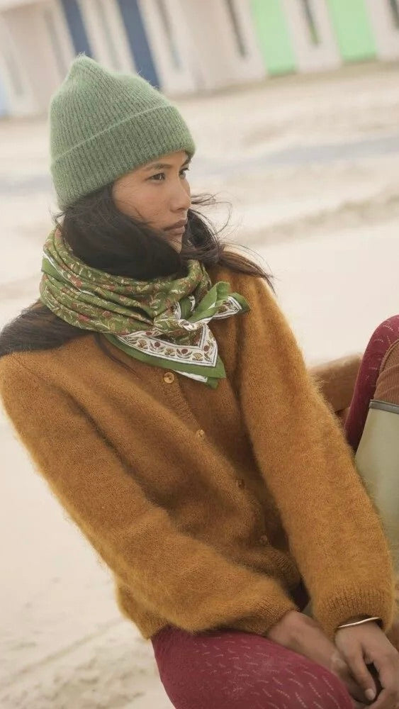 FOULARD IMPRIME FLEURI EN COTON BELLEMME SCARLETT#COLOR_MOUSSE