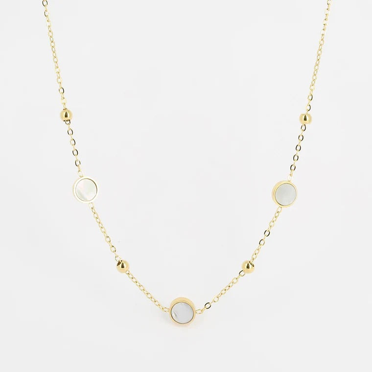 COLLIER DORÉ AVEC NACRE ZAG KALINA 01 SEL 