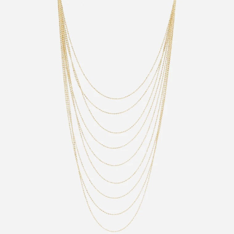 COLLIER MULTI RANGS DORE ZAG LAYLO COLLIER ZAG LAYLO 