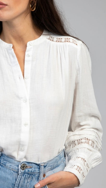 BLOUSE BRODEE EN COTON AN'GE SOJANY#COLOR_BLANC