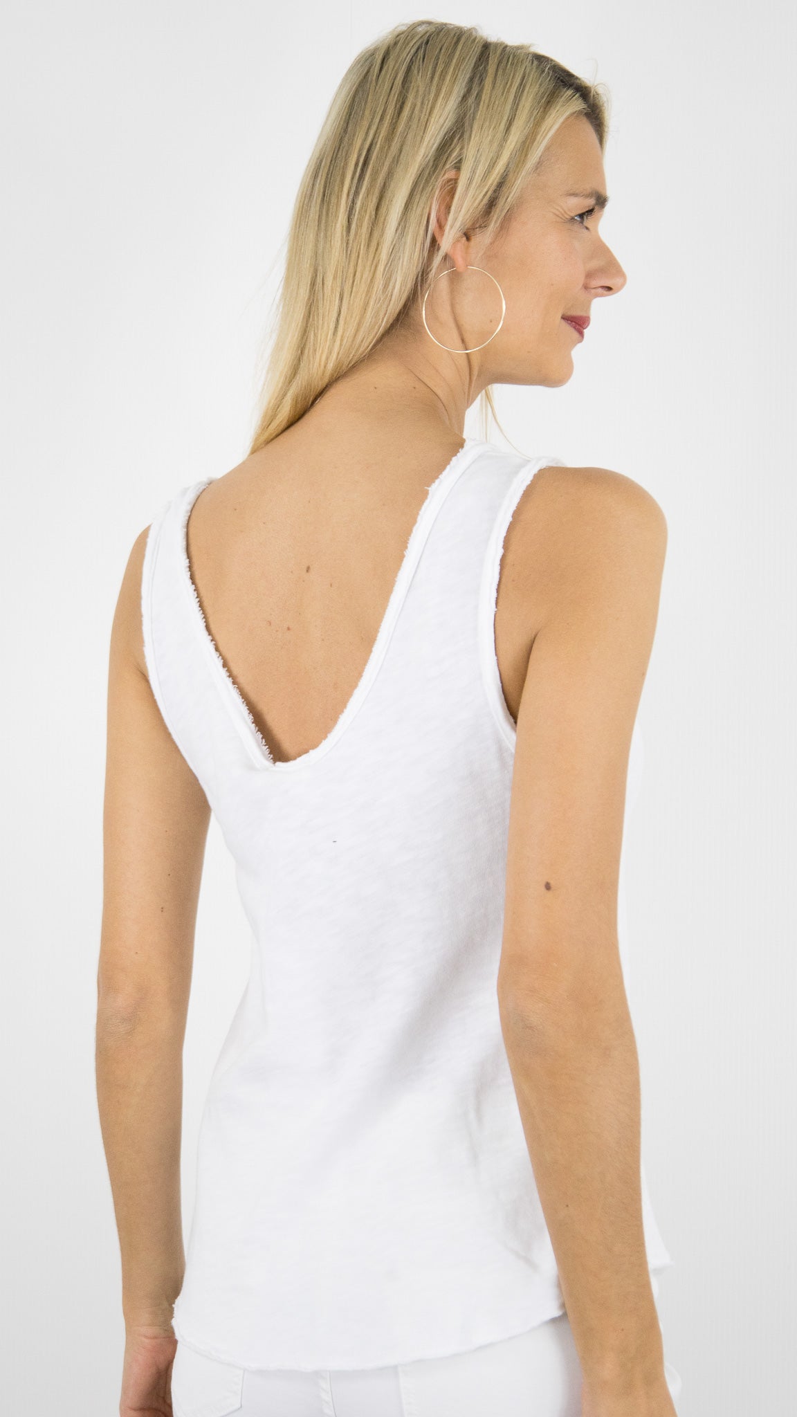 TEE-SHIRT DEBARDEUR EN COTON POUR FEMME AMERICAN VINTAGE SONOMA SON29GE#COLOR_BLANC