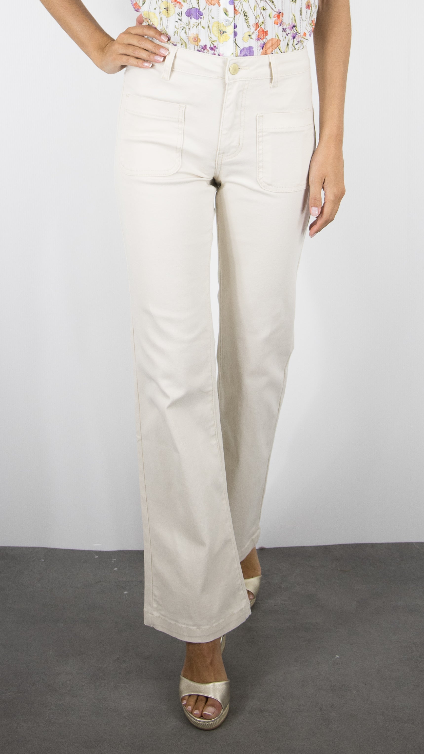 JEANS FLARE POUR FEMME LA PETITE ETOILE SONNY#COLOR_13/BEIGE