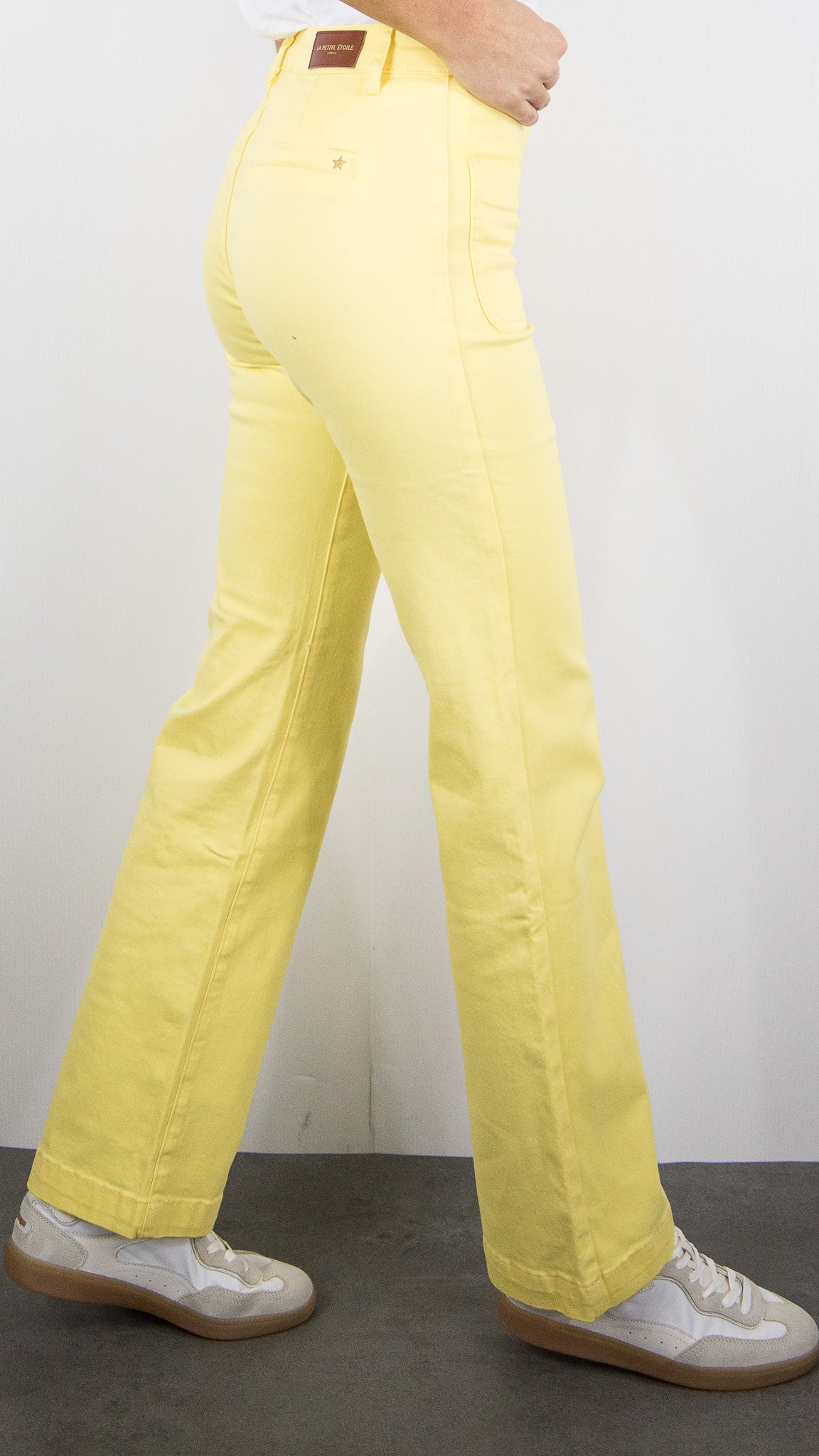 JEANS FLARE POUR FEMME LA PETITE ETOILE SONNY#COLOR_60/JAUNE