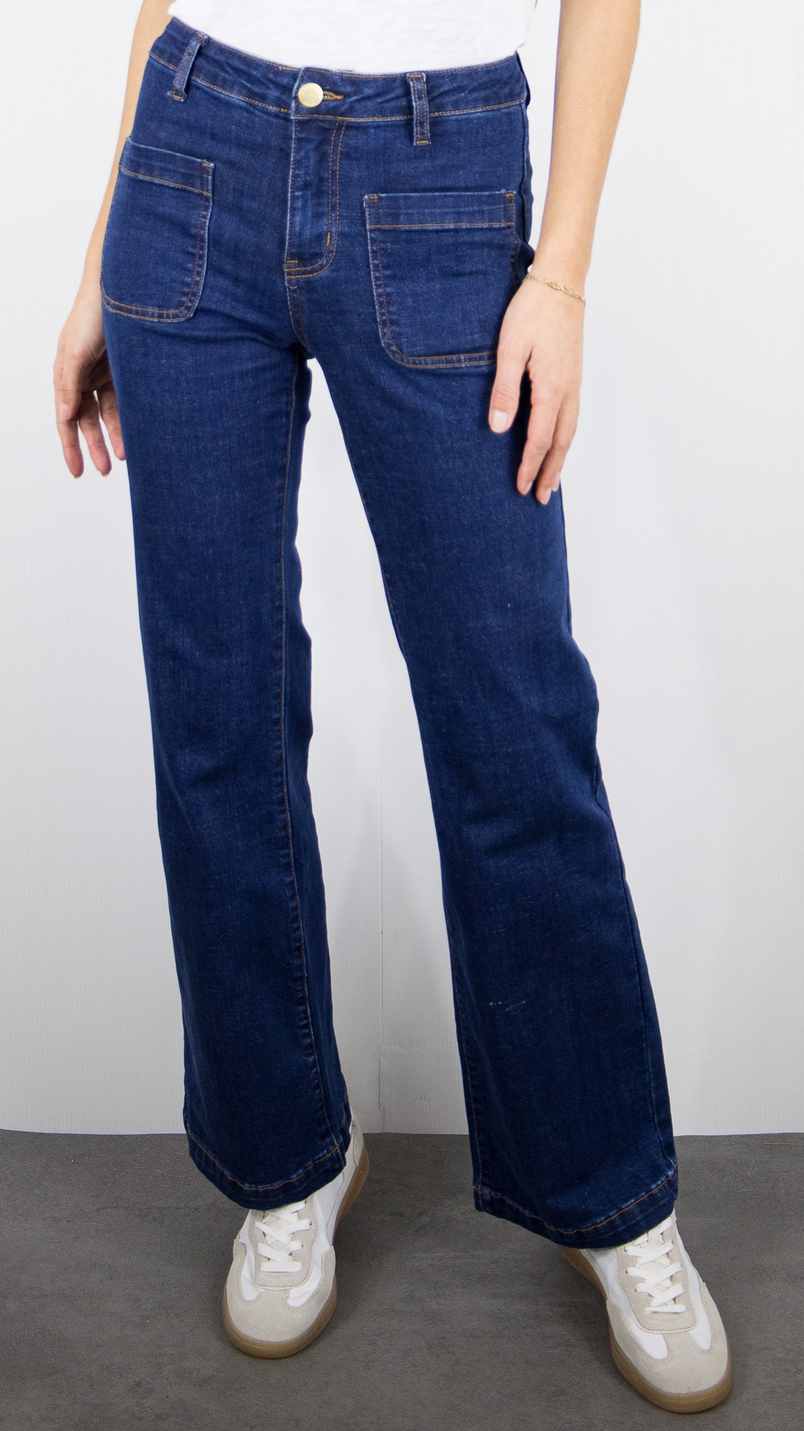 JEANS FLARE POUR FEMME LA PETITE ETOILE SONNY#COLOR_94/WASH
