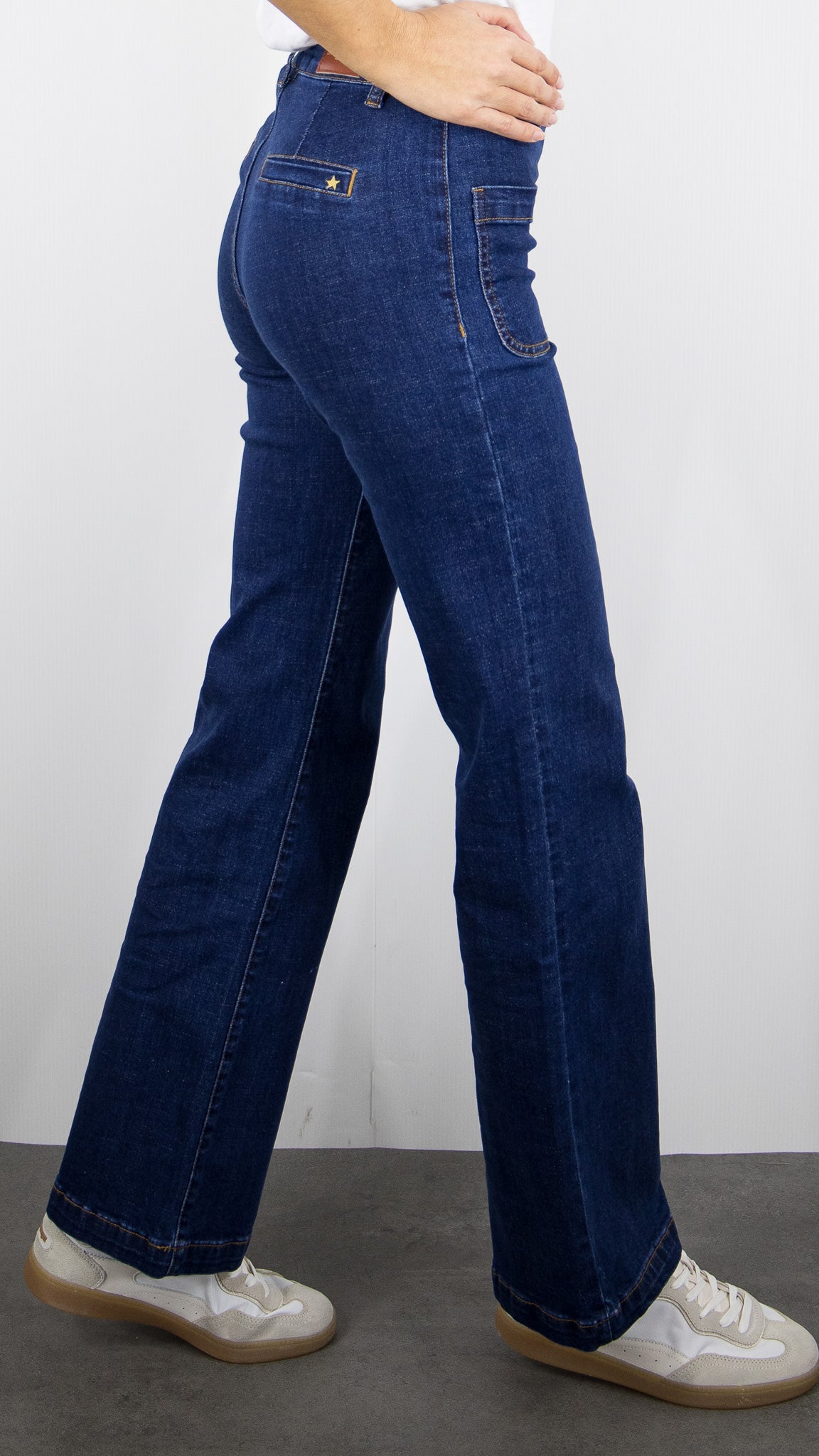 JEANS FLARE POUR FEMME LA PETITE ETOILE SONNY#COLOR_94/WASH