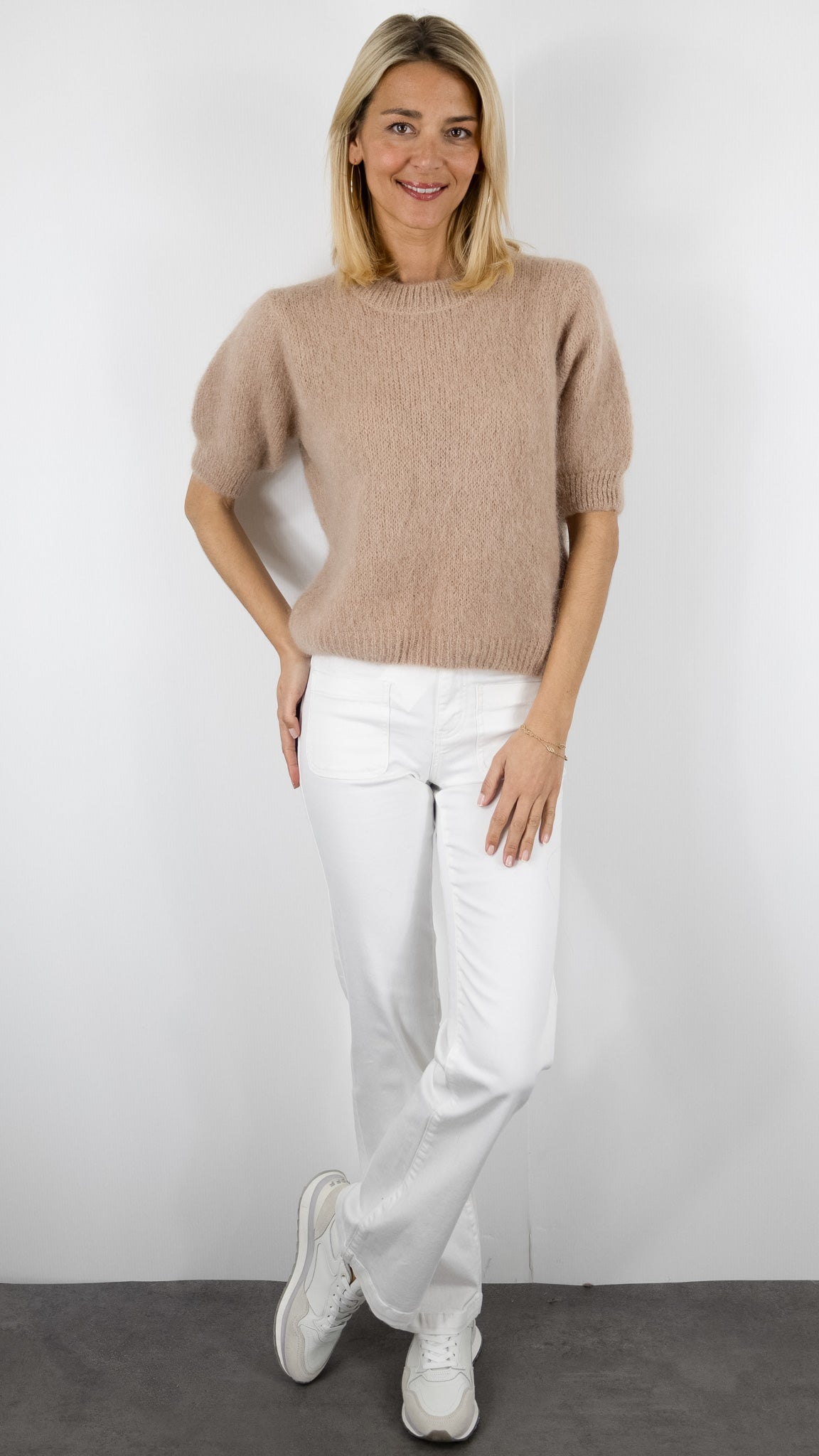 Pull col rond Nais 11201#color_camel clair