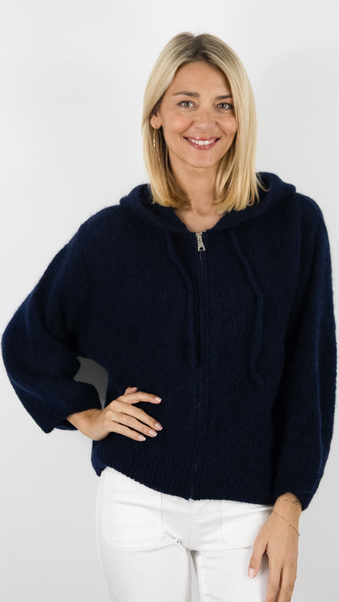 Pull à capuche Nais #COLOR_marine