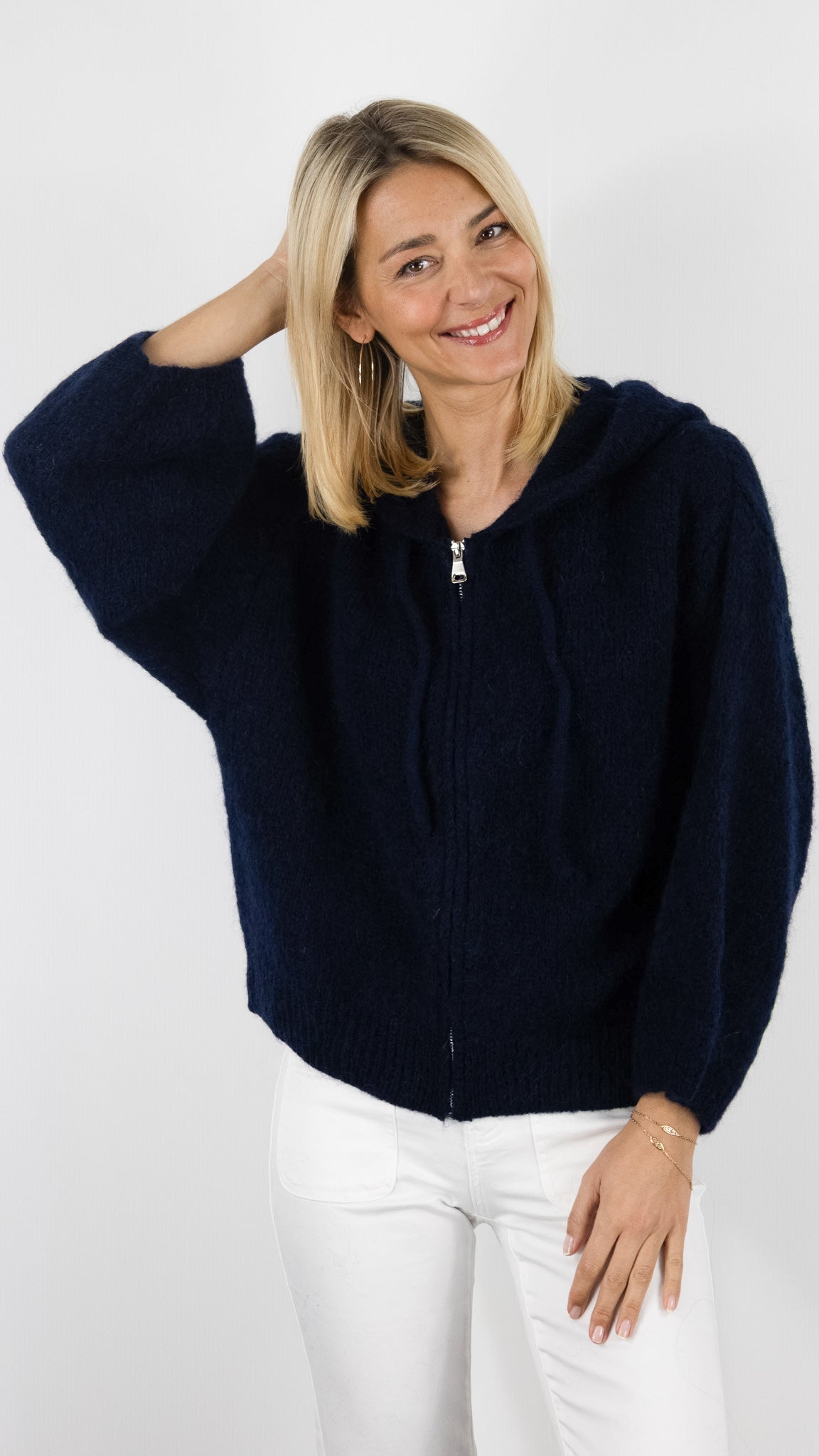 Pull à capuche Nais #COLOR_marine