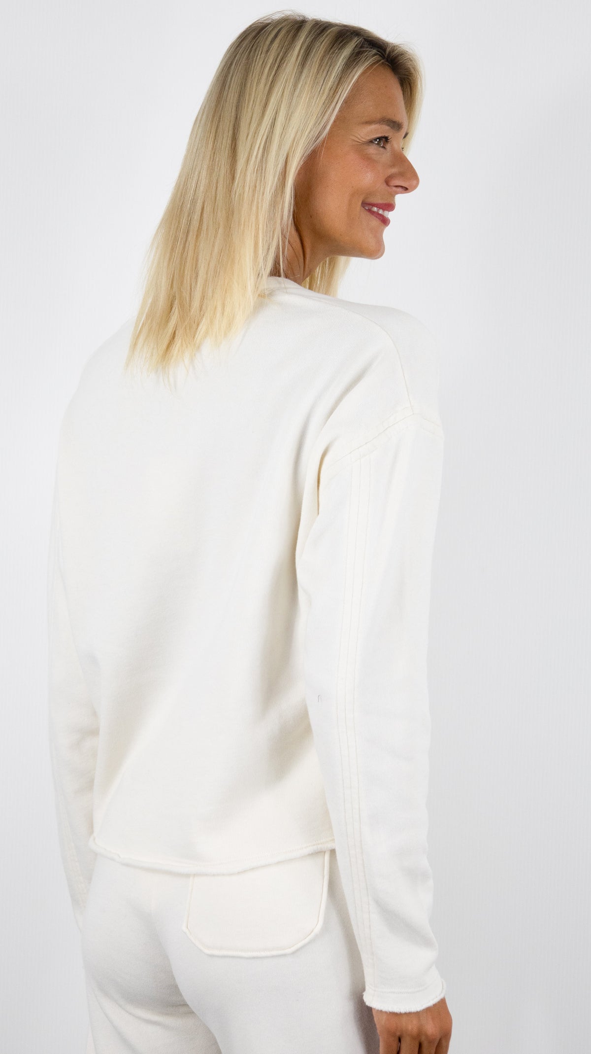 SWEAT COL TUNISIEN EN COTON POUR FEMME HARTFORD TULKOU#COLOR_01/ECRU