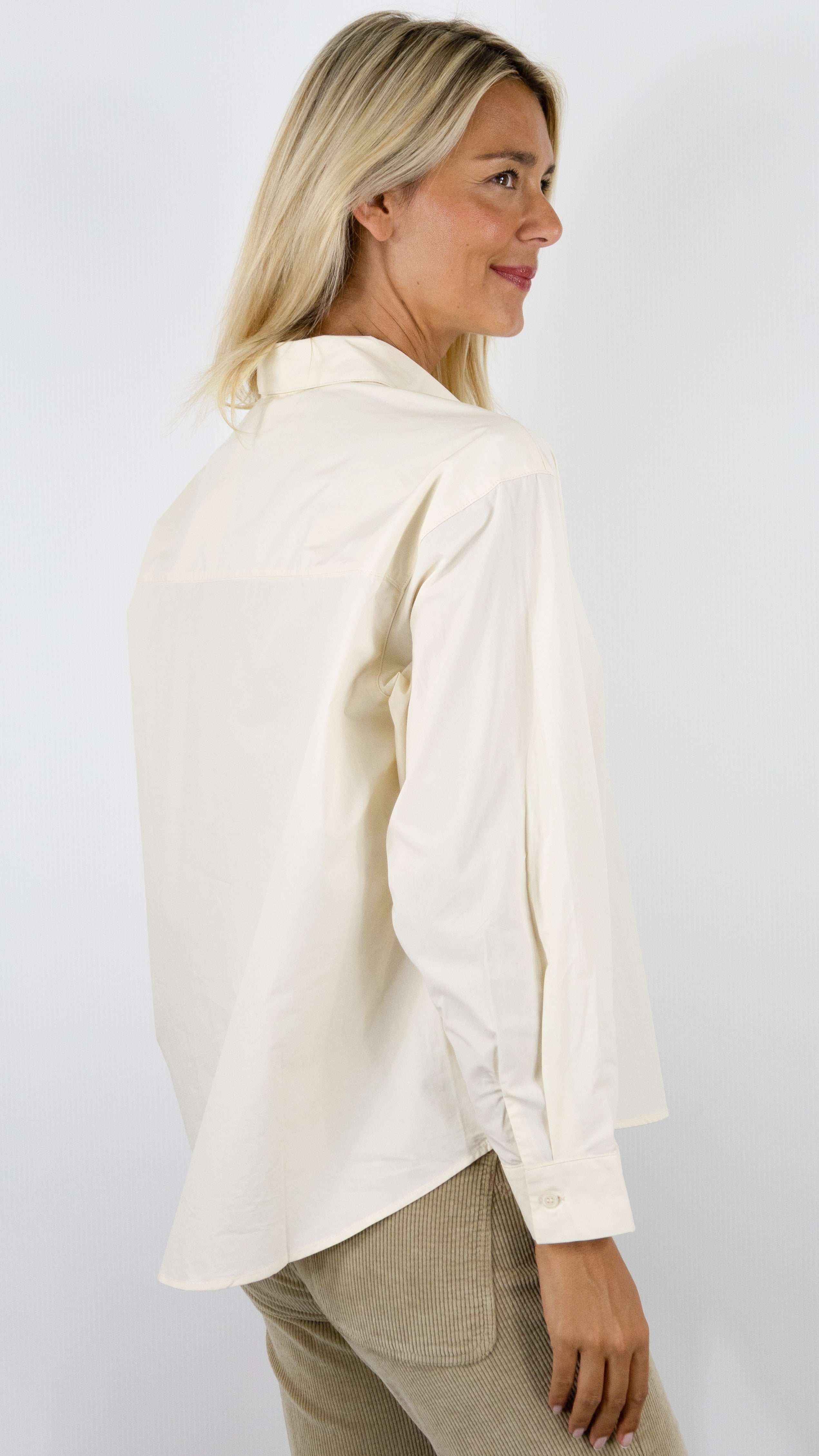 CHEMISE AMPLE EN COTON POUR FEMME SWEEWE 79602#COLOR_YELLOW